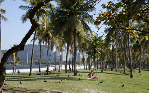 #Near Beach, View of "Cristo Redentor"