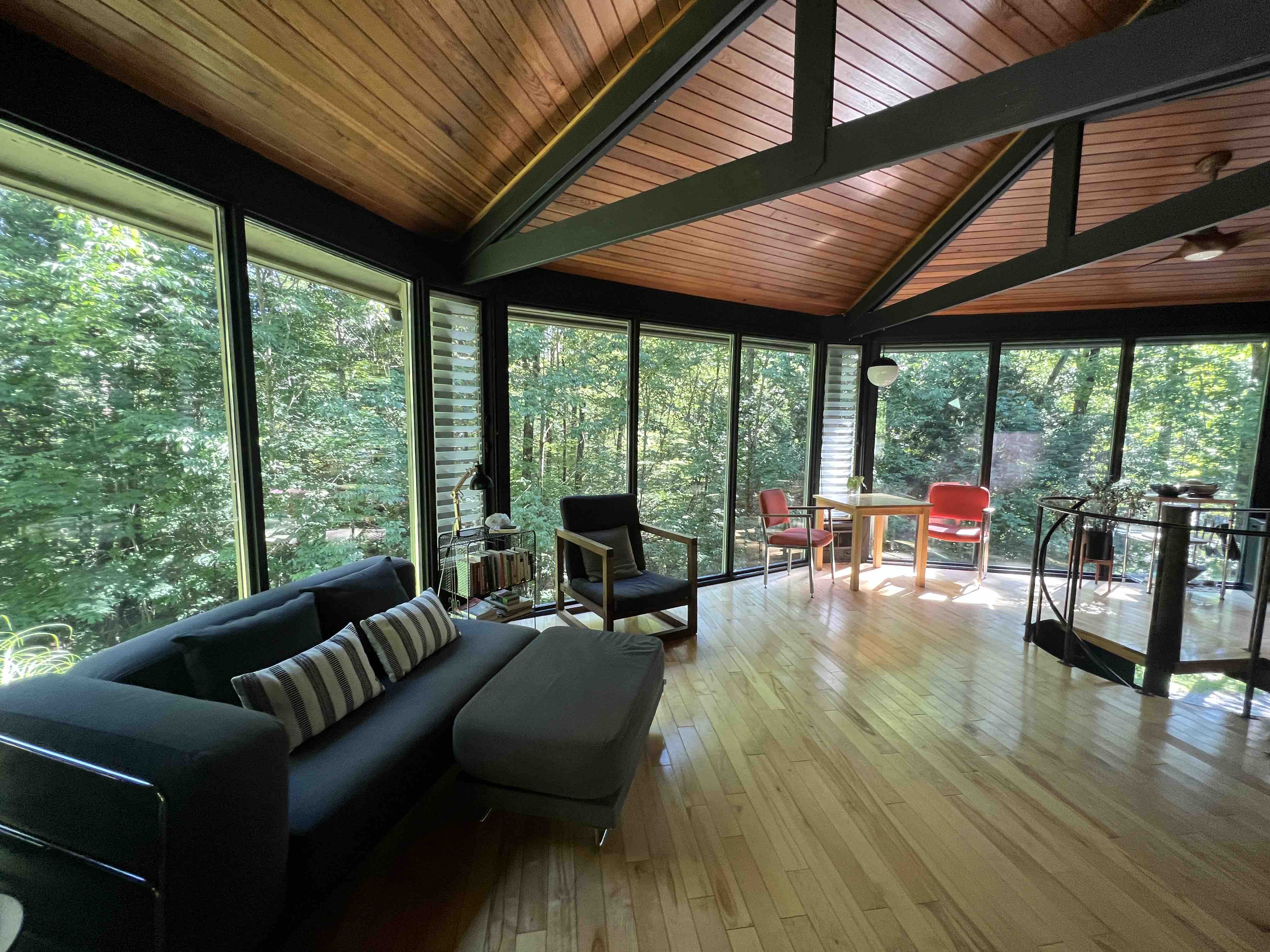 Octagonal Glass Treehouse in Berkshires Chalets for Rent in Otis, Massachusetts, United States