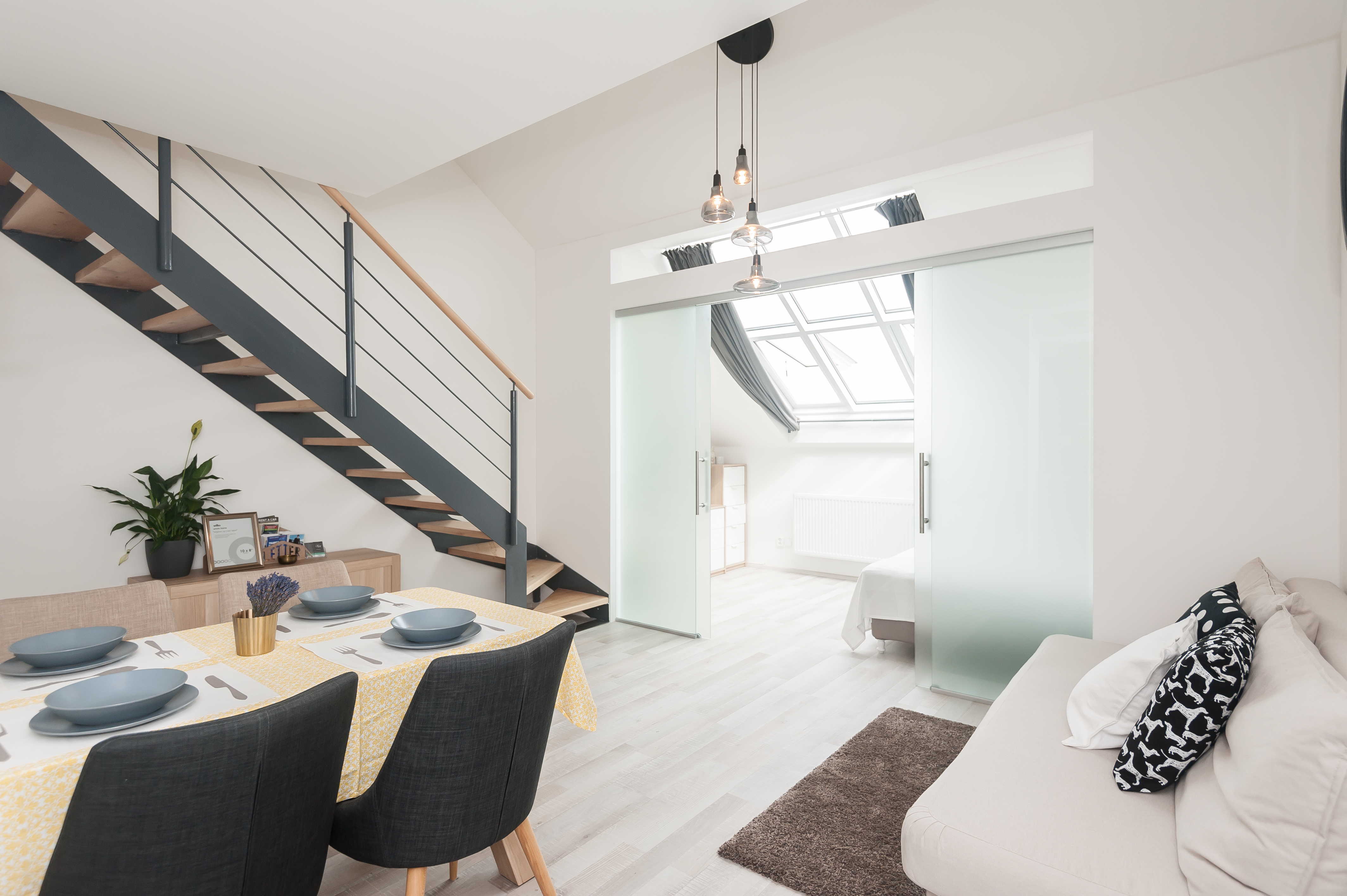 Double roomx2, bathroomx2,City Center Loft, 69sqm