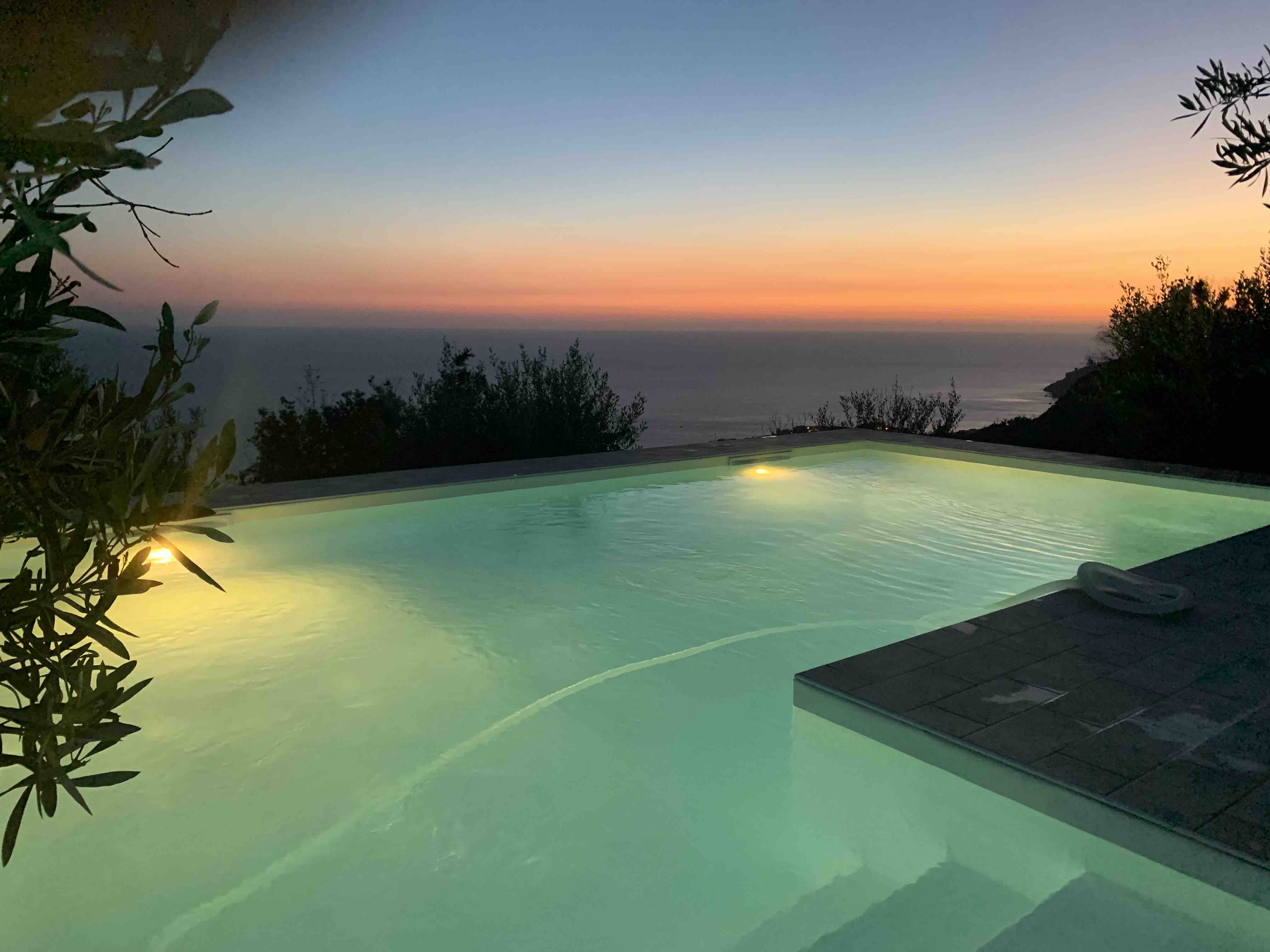 Sea view villa with pool