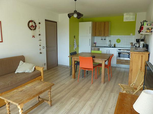 Rental T2 40 m2, ski-in/ski-out, 5  people