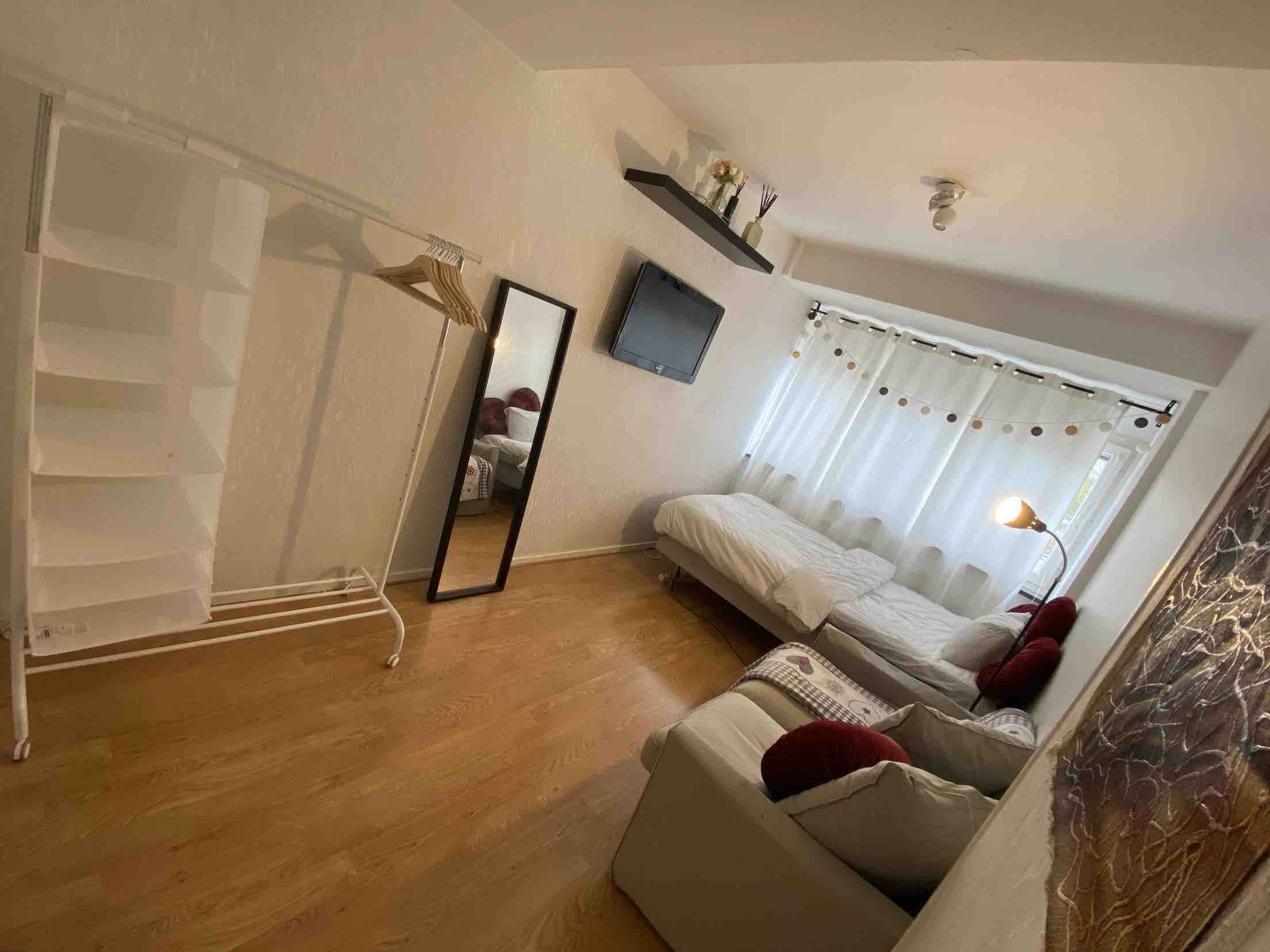Airy room close to central Stockholm.