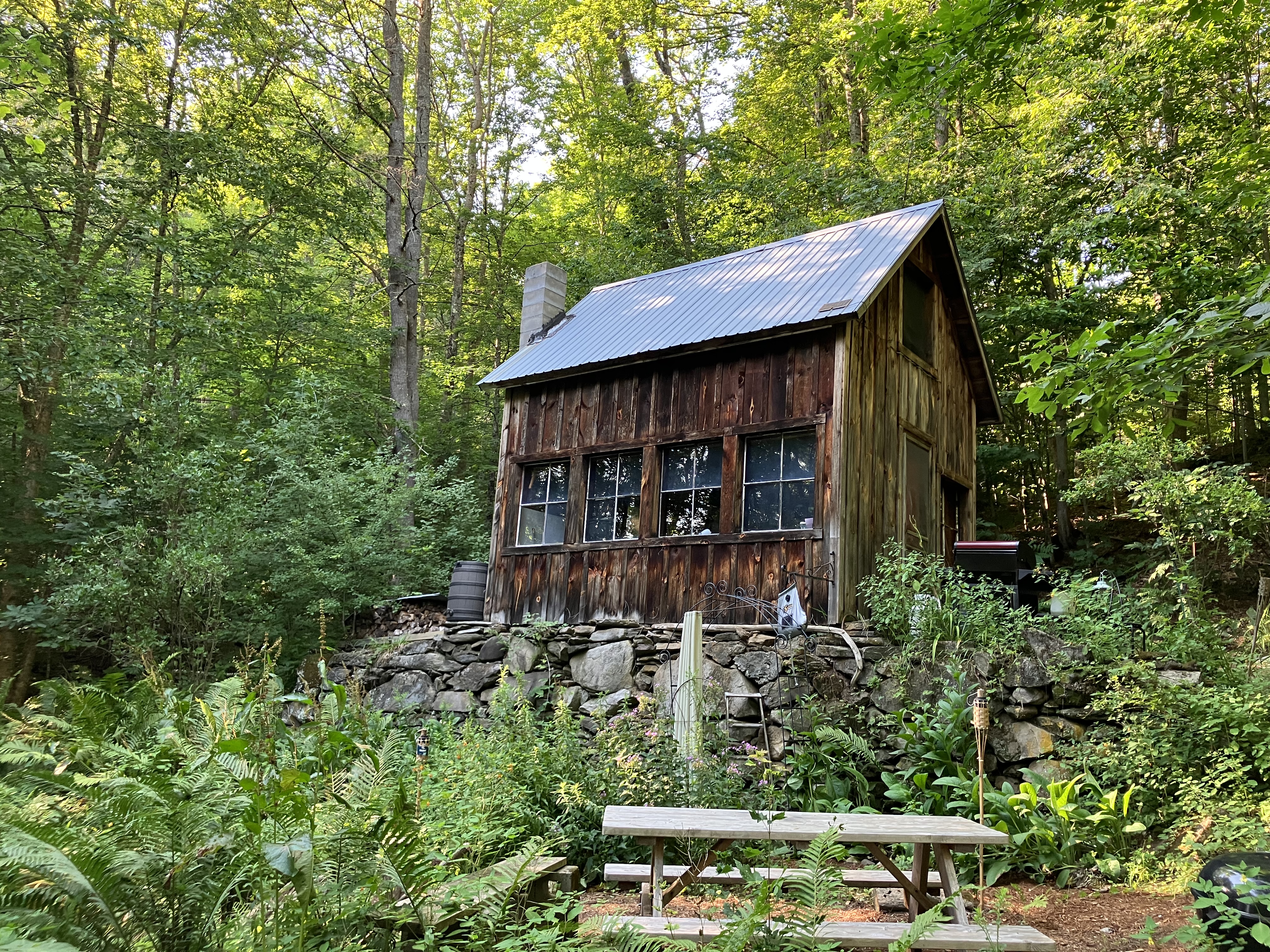Cozy secluded ‘birds nest’ off-grid cabin