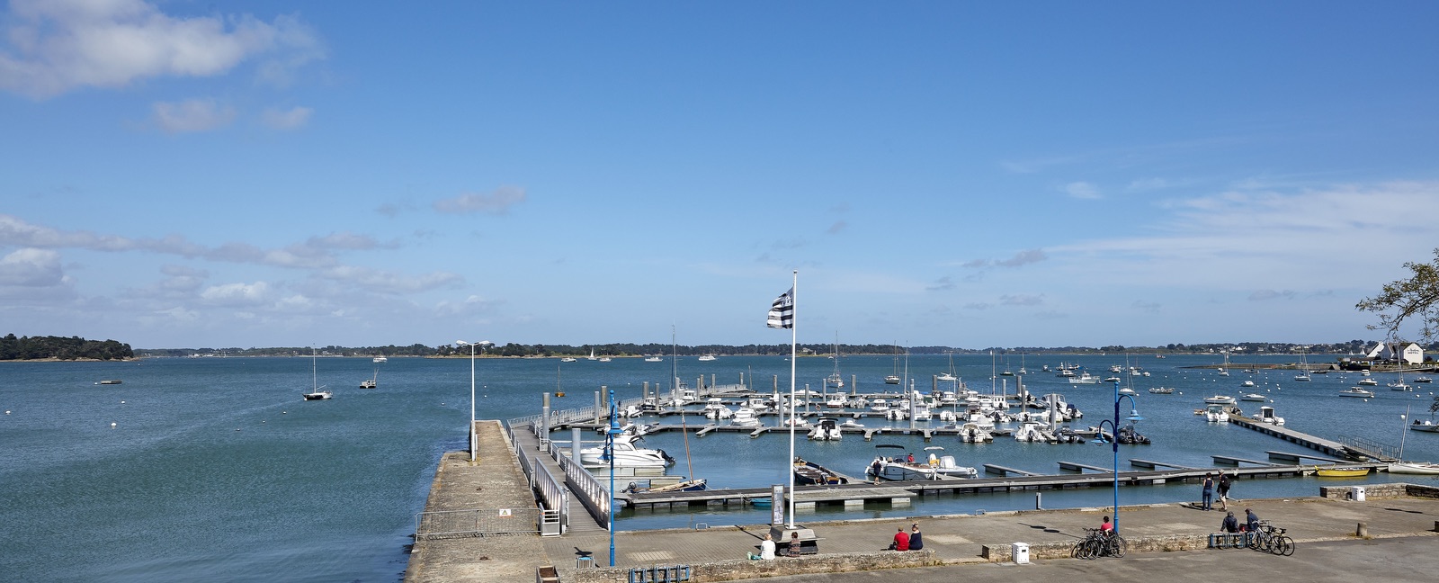 Home on the harbor overlooking the Gulf of Morbihan