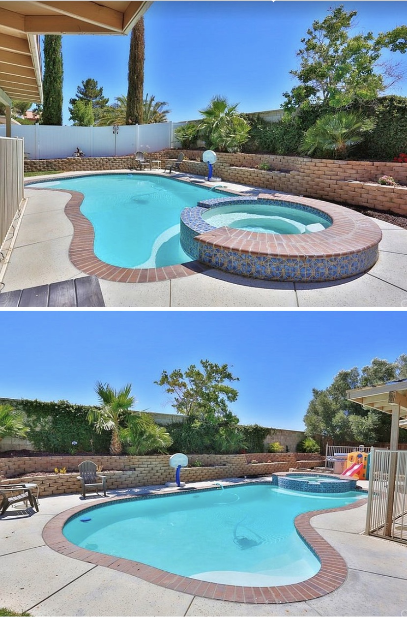 A Quiet Cozy Getaway With Covered Patio & Pool Houses for Rent in Victorville, California