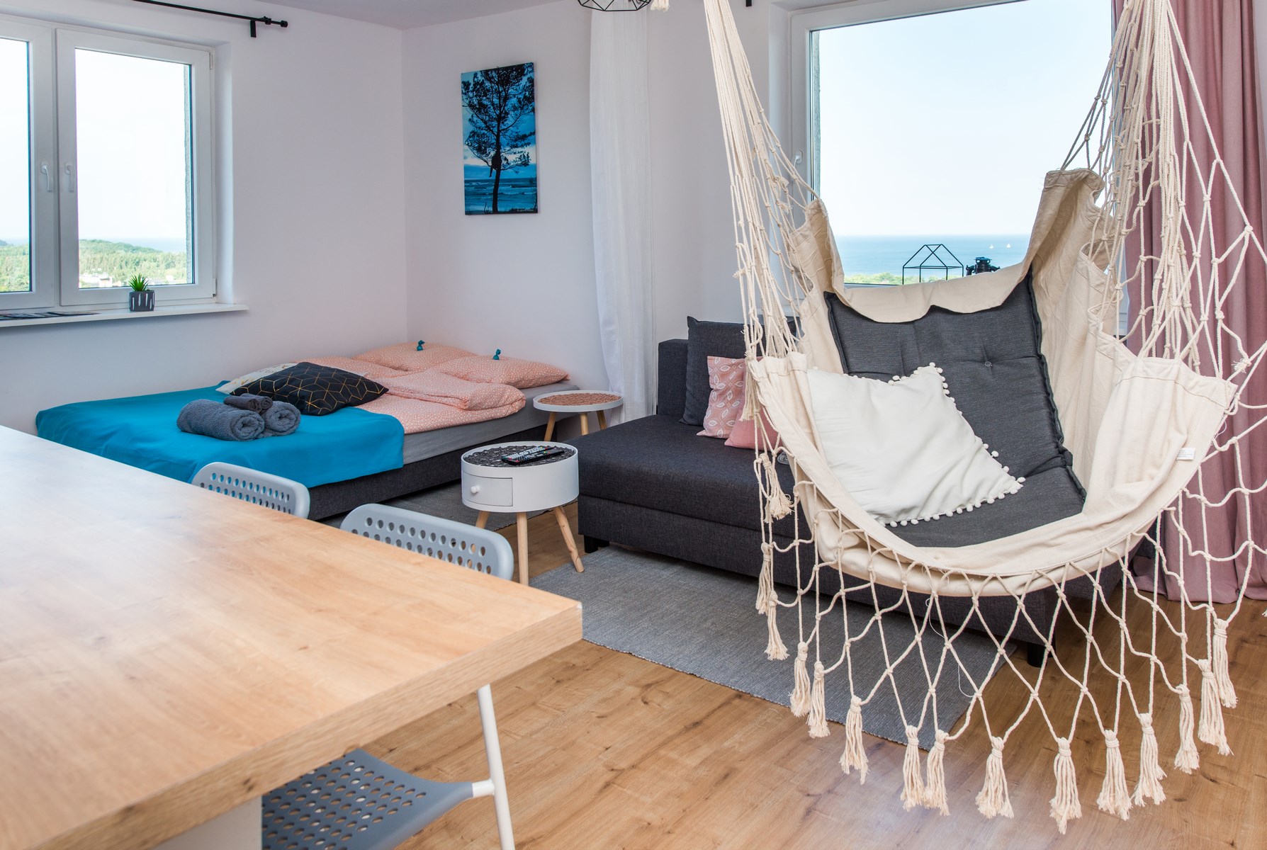 Sopotamazing sea view!12min to the beach, hammock Apartments for