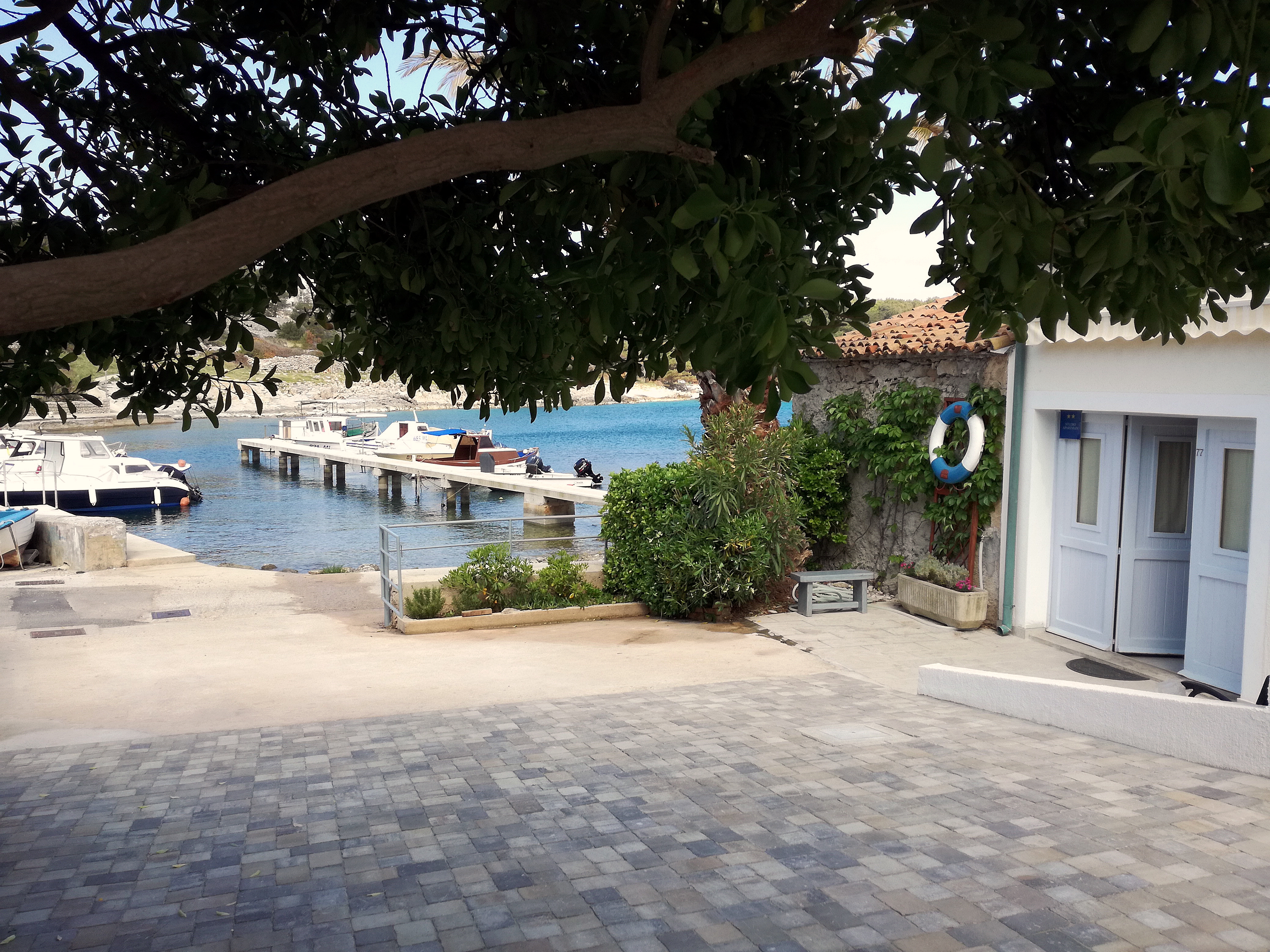 Sunny house near the sea.
