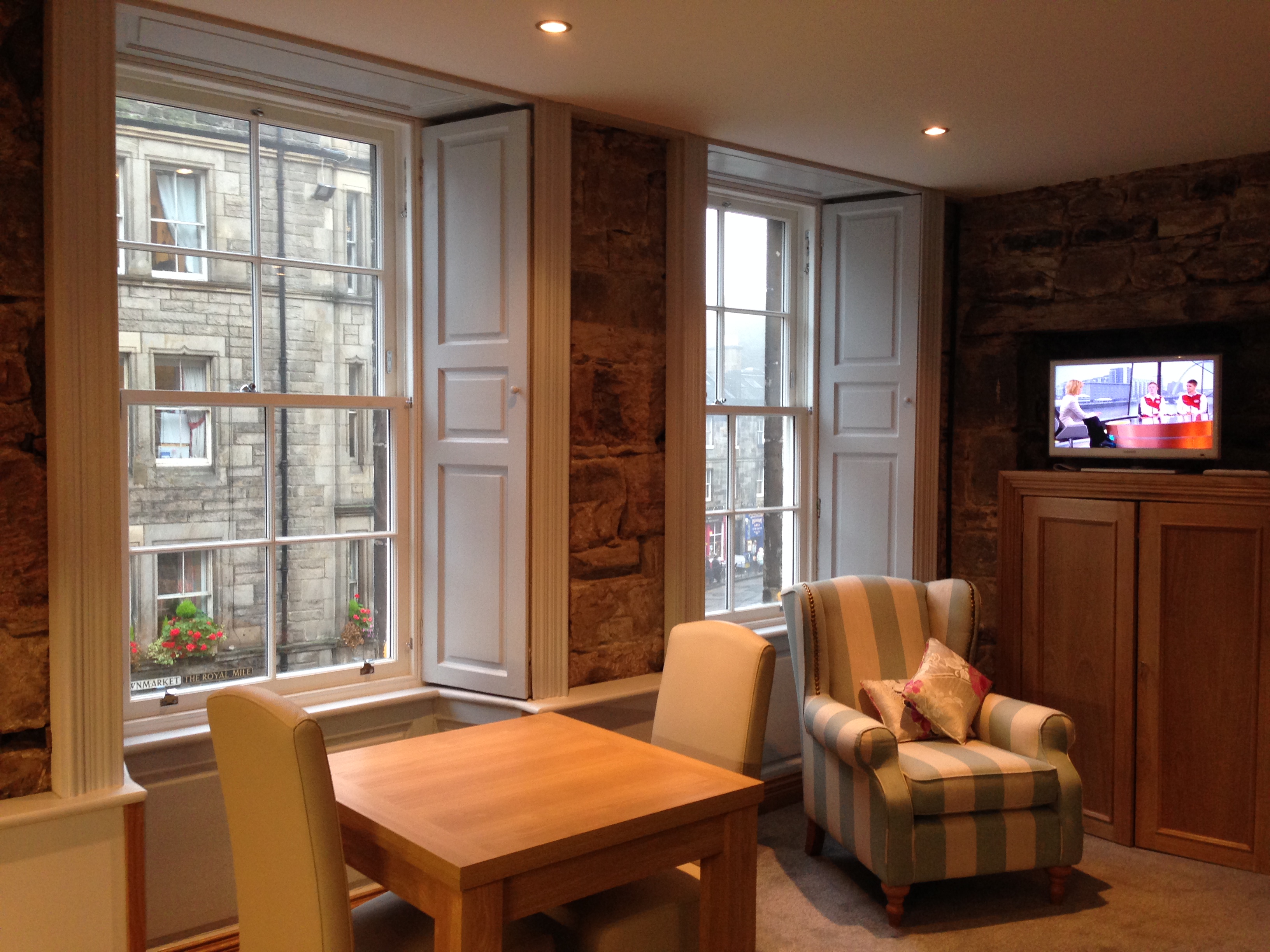 Royal Mile by Castle in Old Town in Old Town, Princes Street and Leith Street, Edinburgh