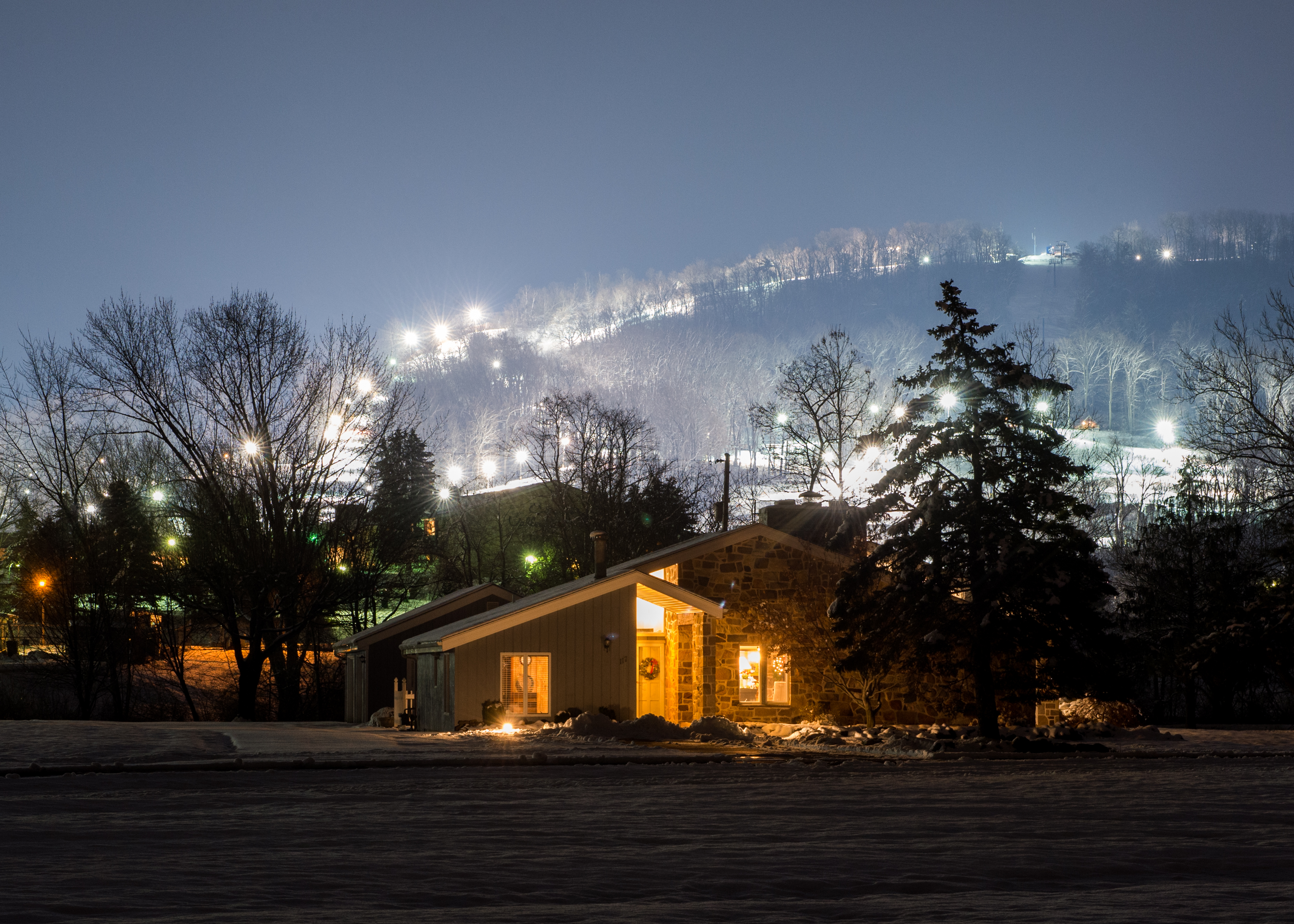 The Chateau Below beside Liberty Mountain Resort