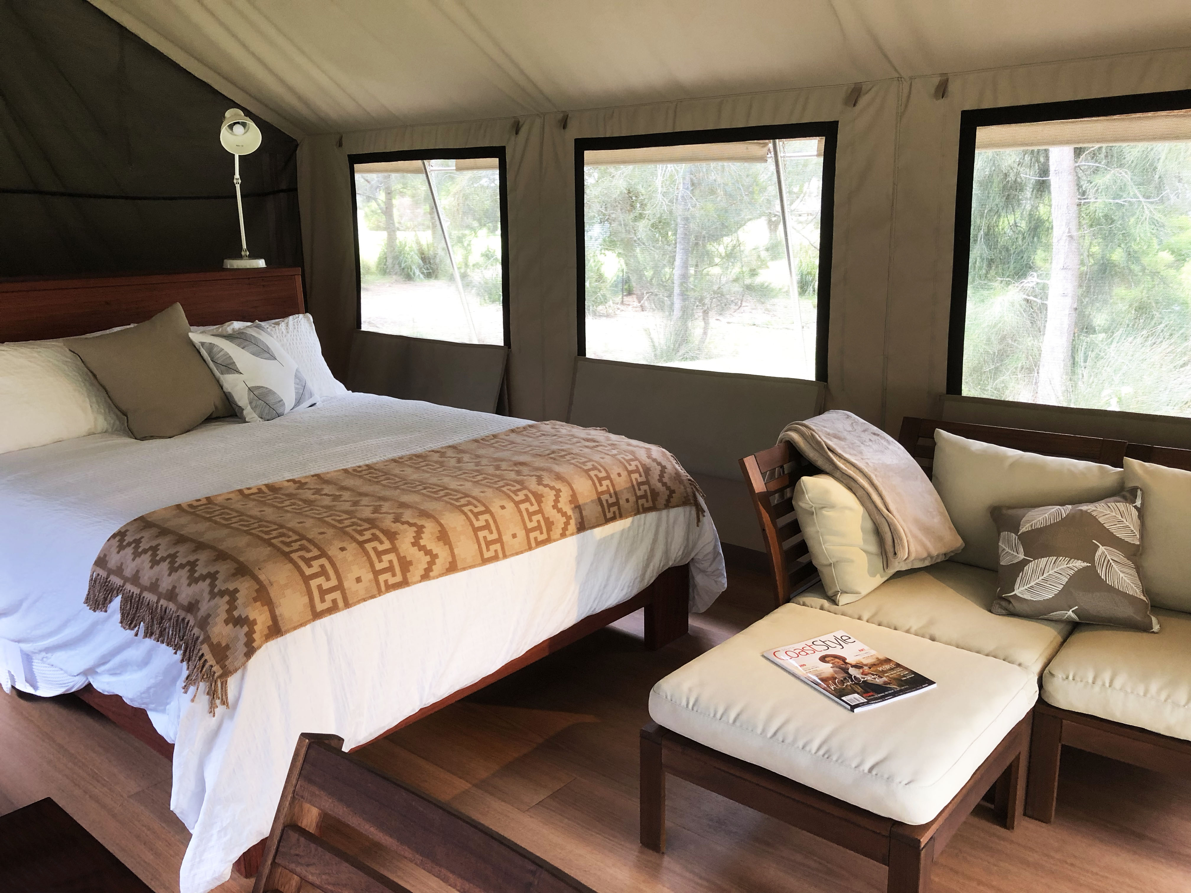 Tent 1 Beachfront glamping in African safari tents Tents for Rent in