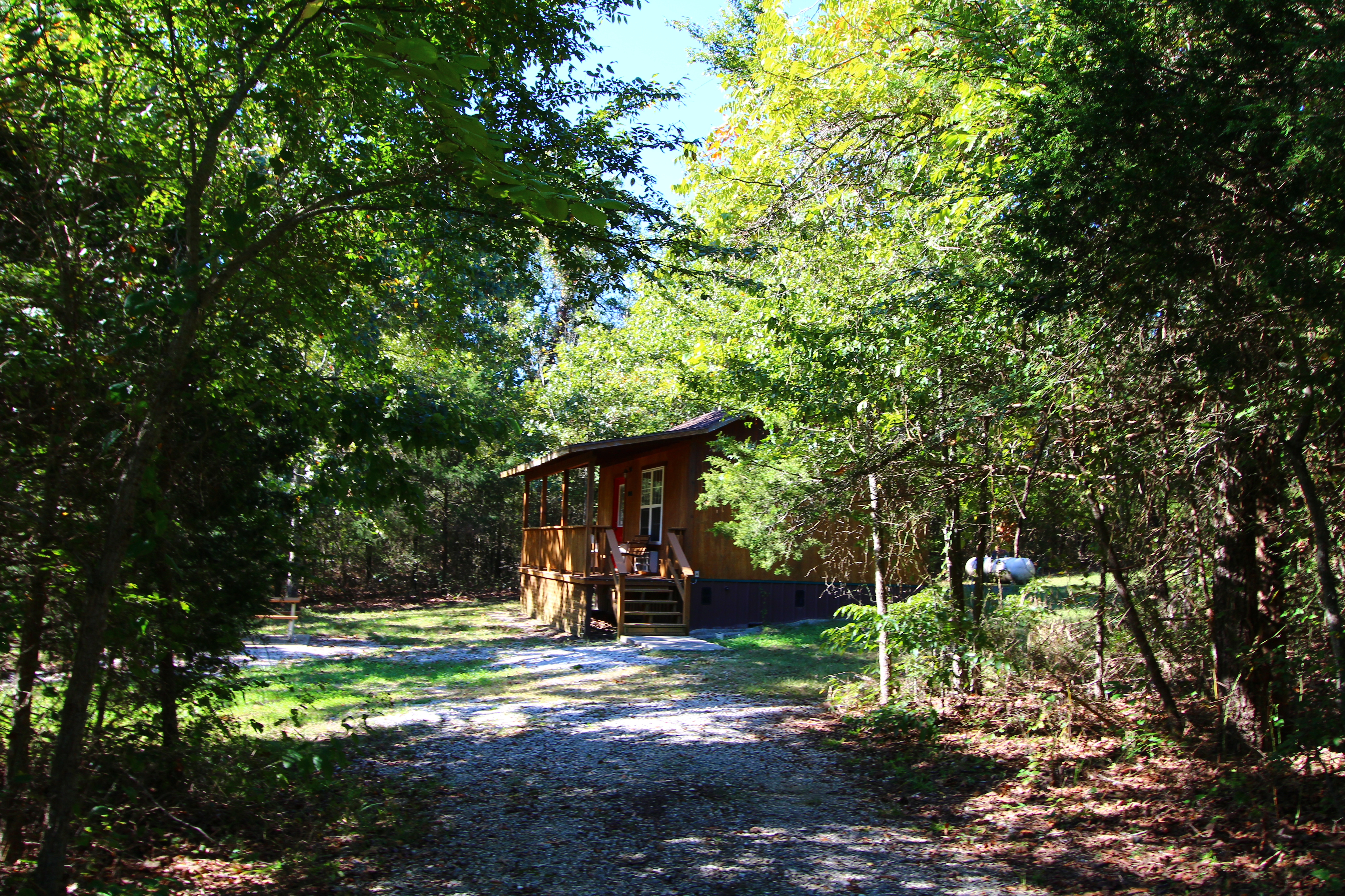Cabin with Jacuzzi  by Lake Leatherwood Trails