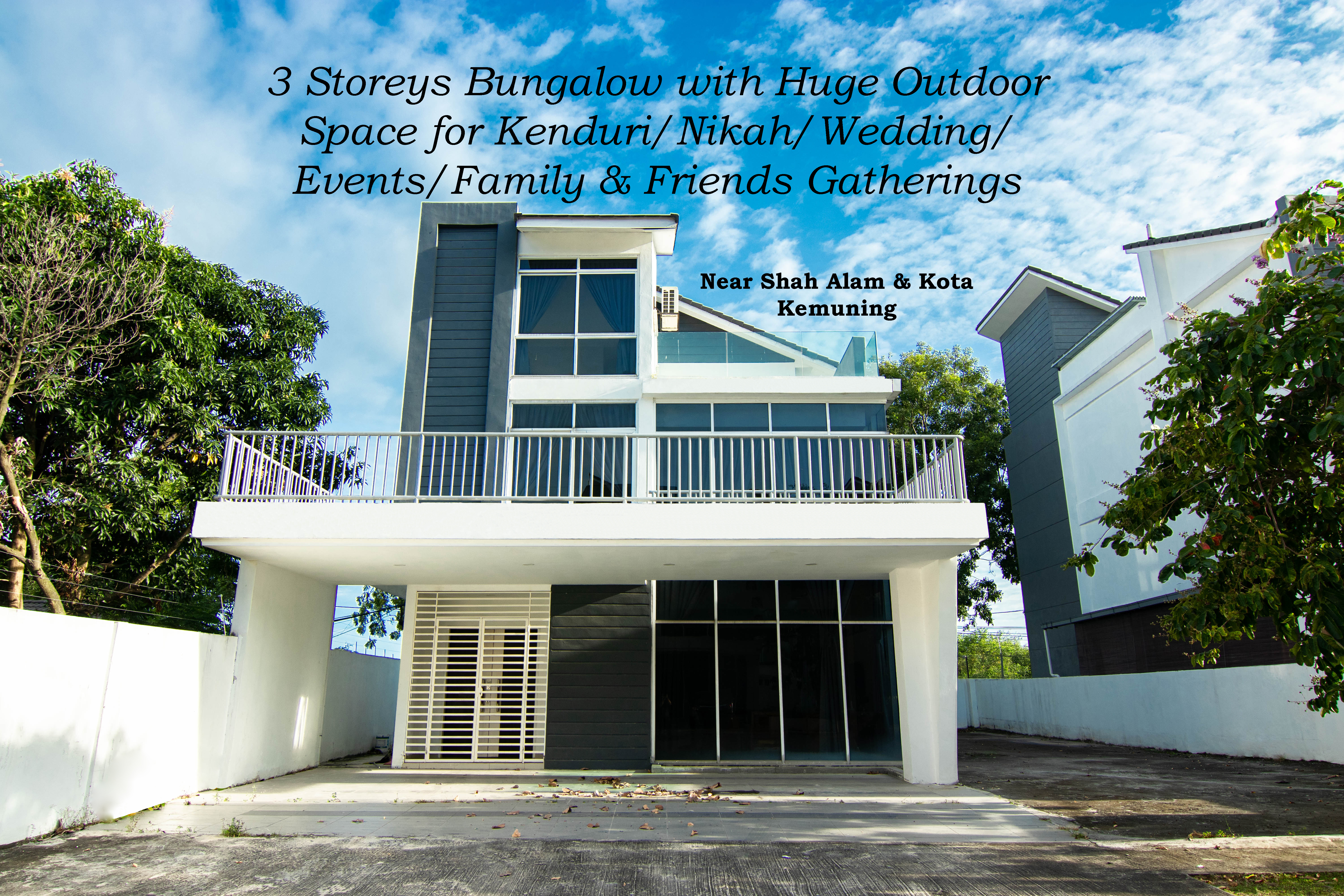 Big Bungalow Party Event Wed Nikah Big Space Bungalows For Rent In Shah Alam Selangor Malaysia