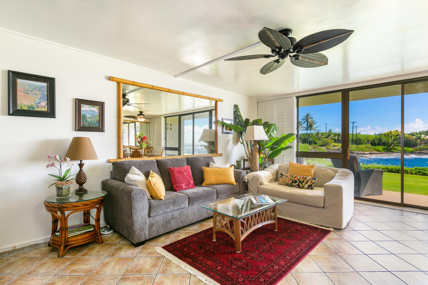 Island Style Luxe Condo Ocean Front! Apartments for Rent in Koloa
