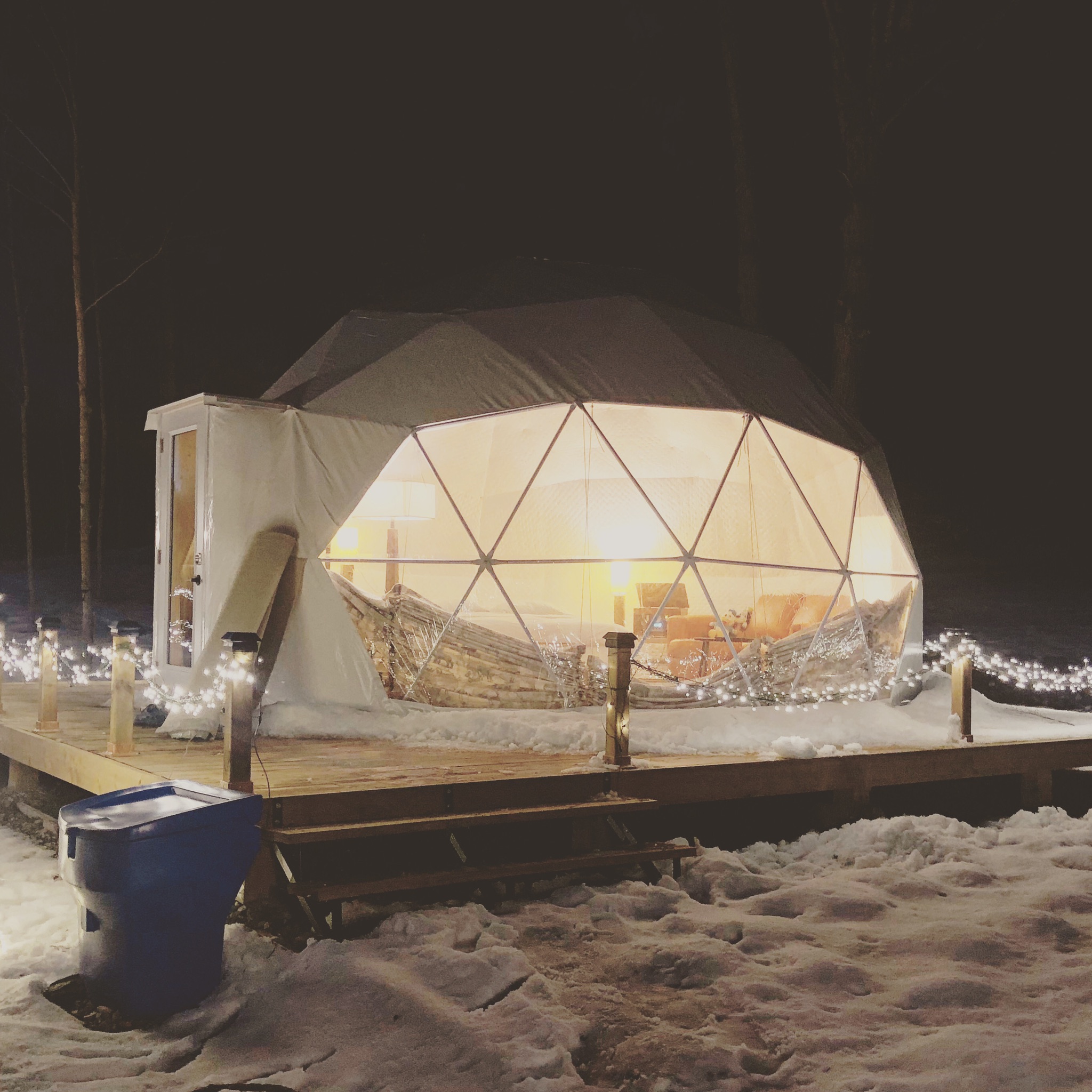 Glamping Skyview Tent In The Forest Dome Houses For Rent In King City Ontario Canada