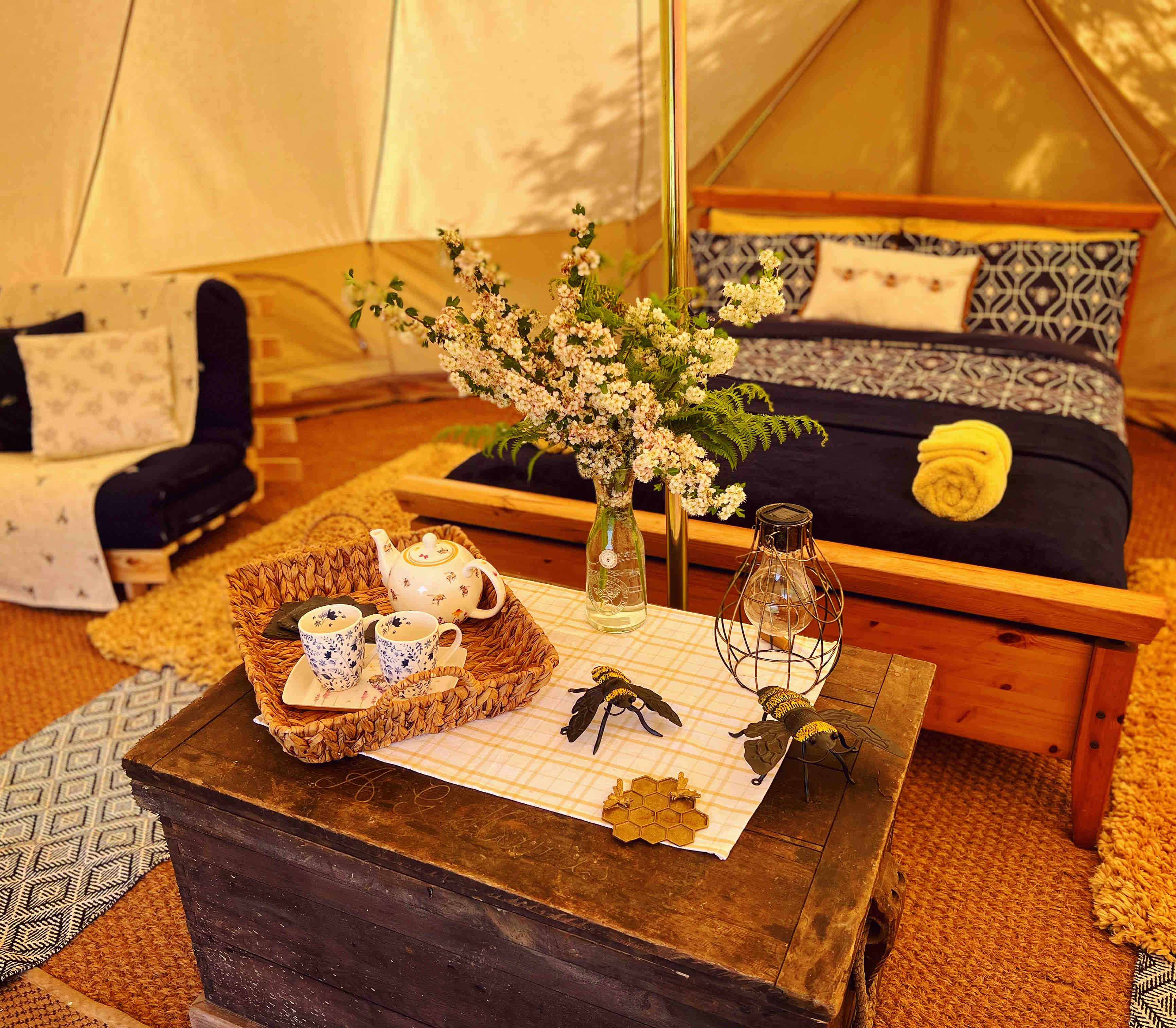 ‘Fern Bank’ Bell Tent Luxury Private Glamping