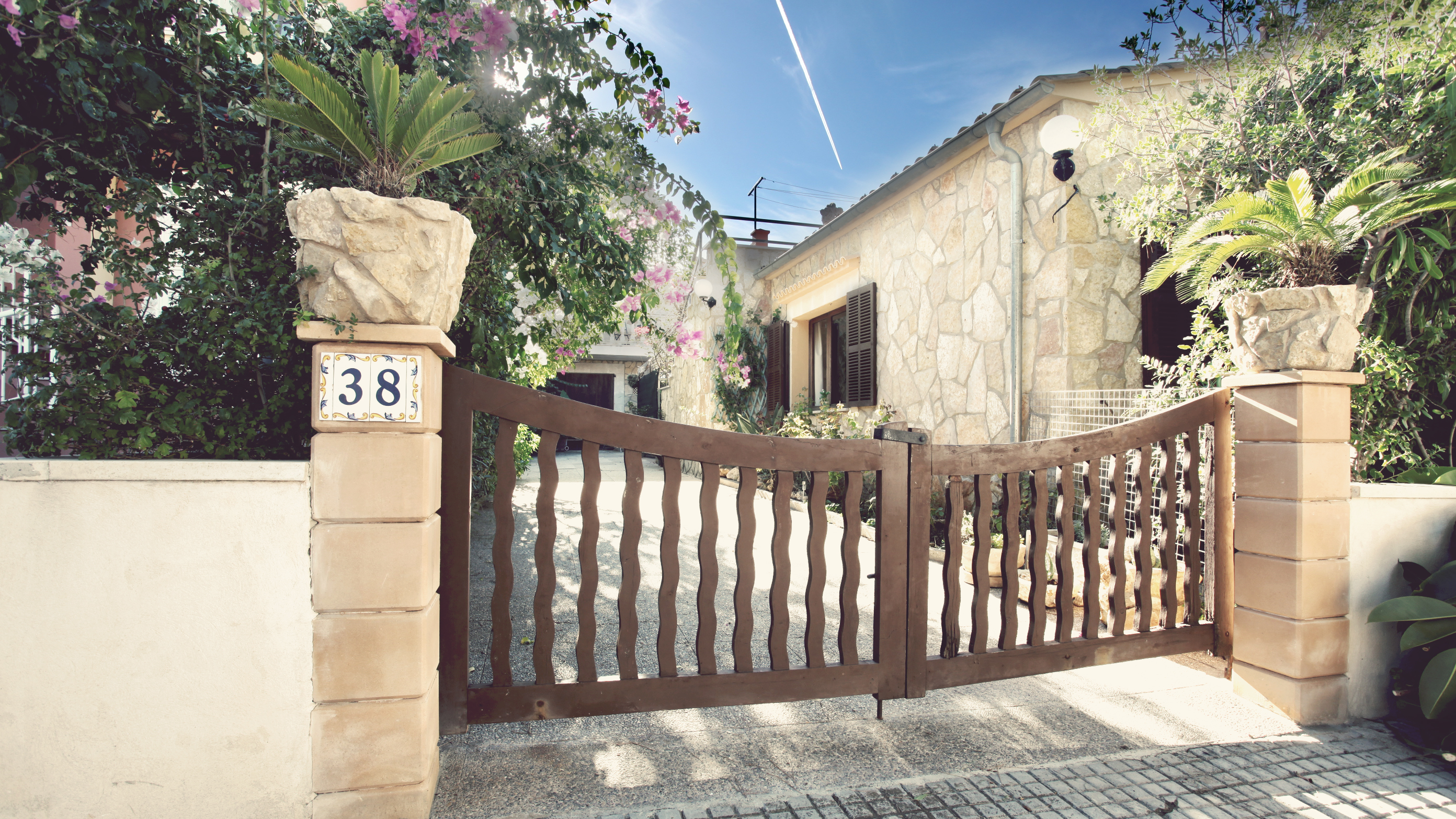 Stone Duplex with garden,  balcony