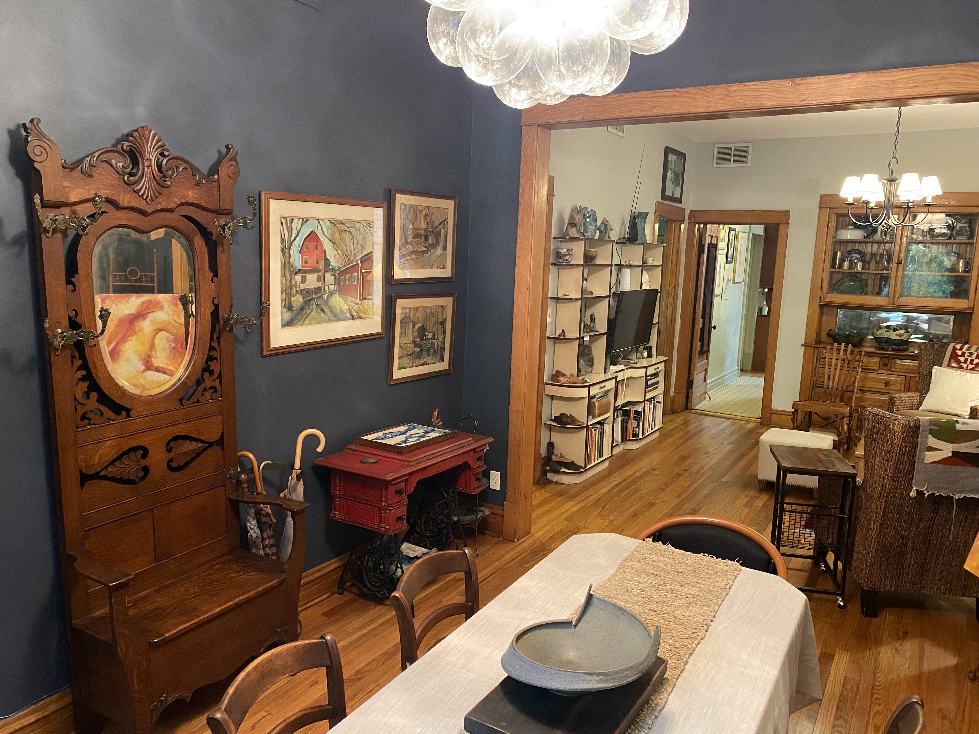 Art filled apartment in Logan in Logan Square, Chicago