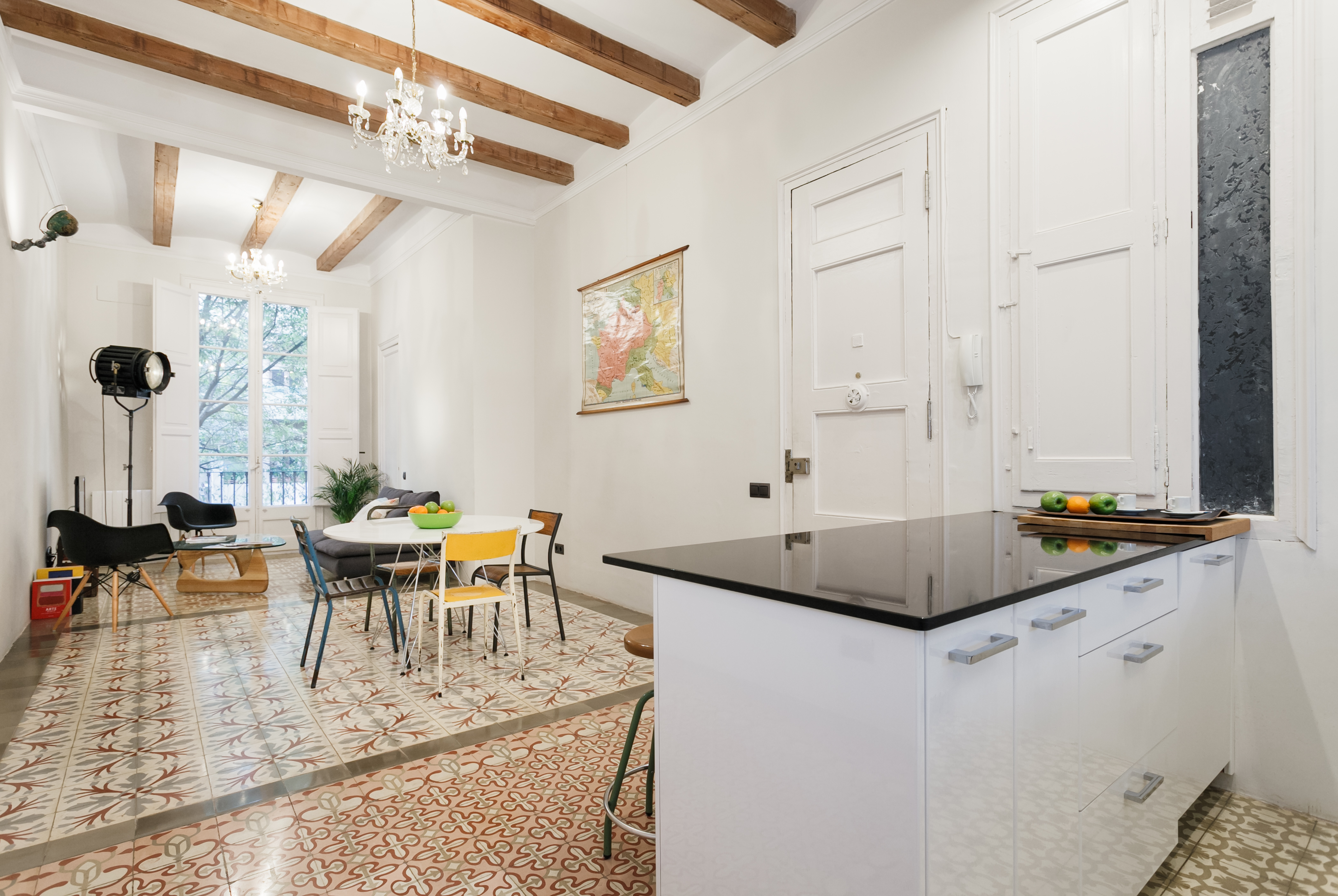 Modernist apartment, chic and calm