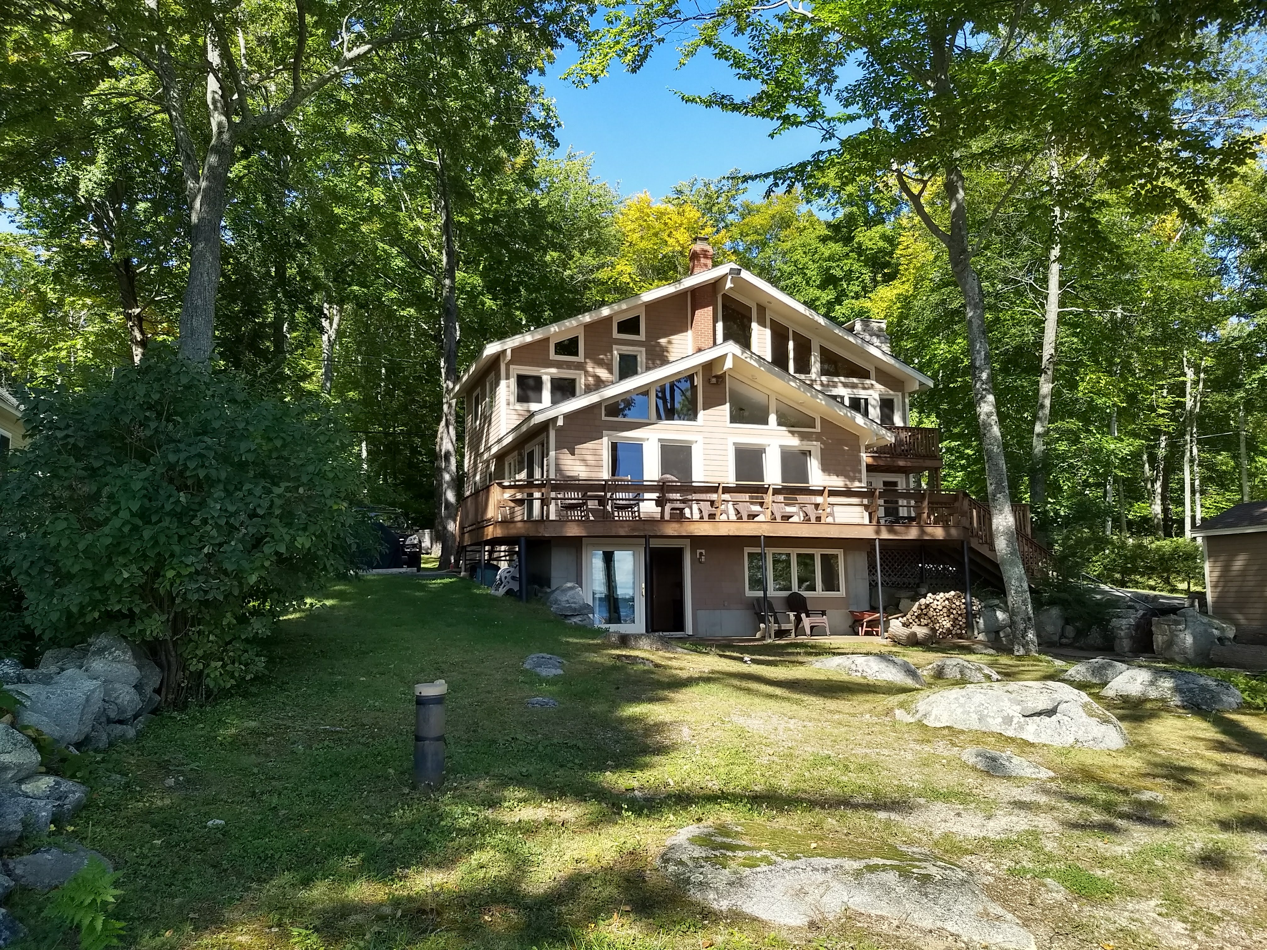Sebago Lake Waterfront Home w/ Private Beach &More