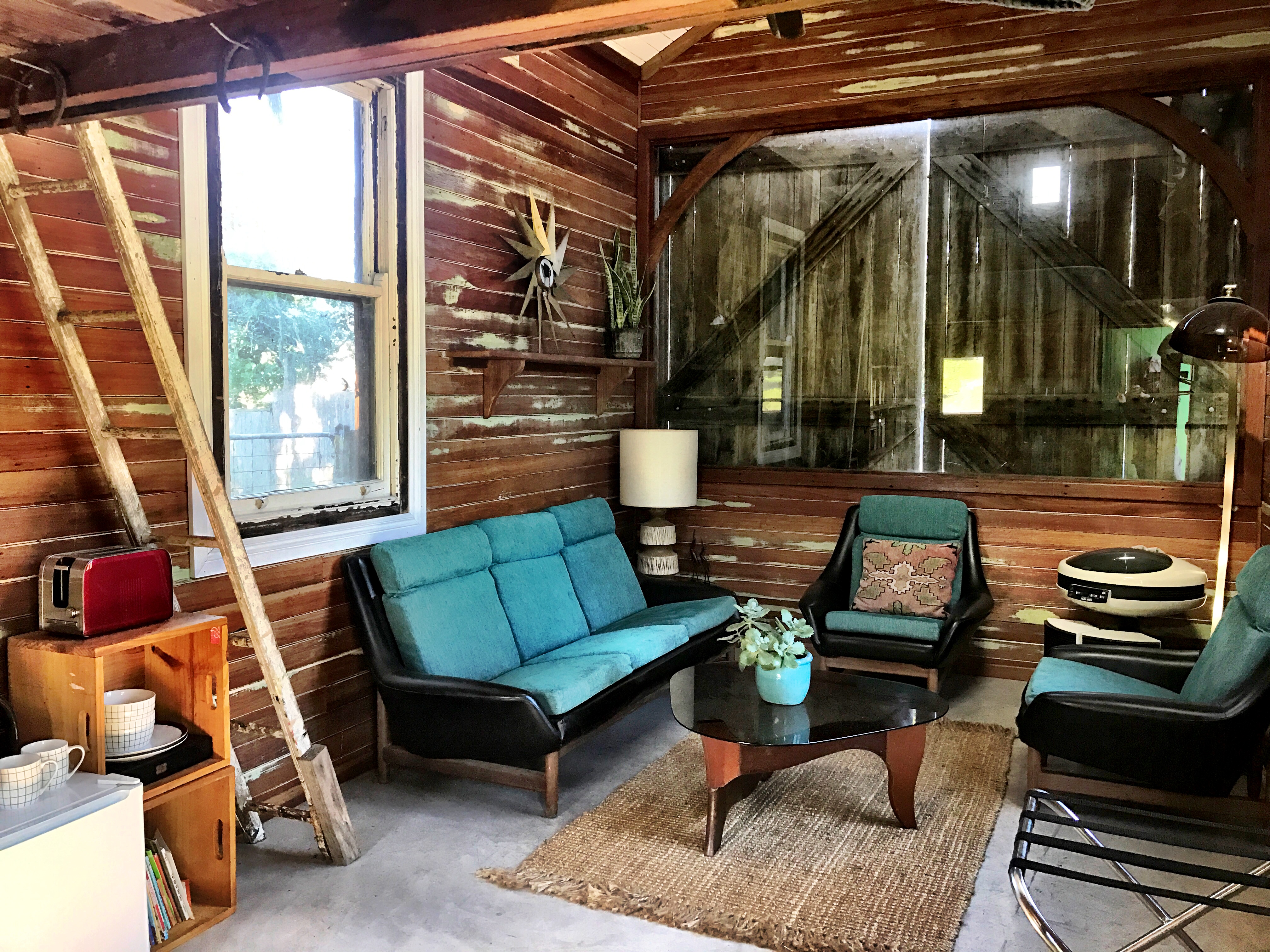 Wooden cabin - in town