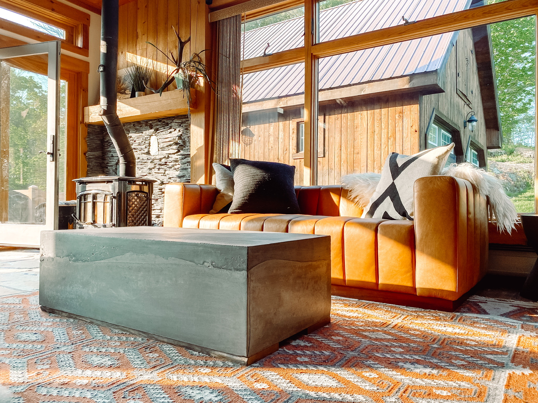 Modern VT Farmhouse w/ Mountain Views & Waterfall Cabins for Rent in