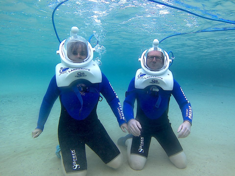 Sea Trek Diving With Helmet Lanzarote Airbnb