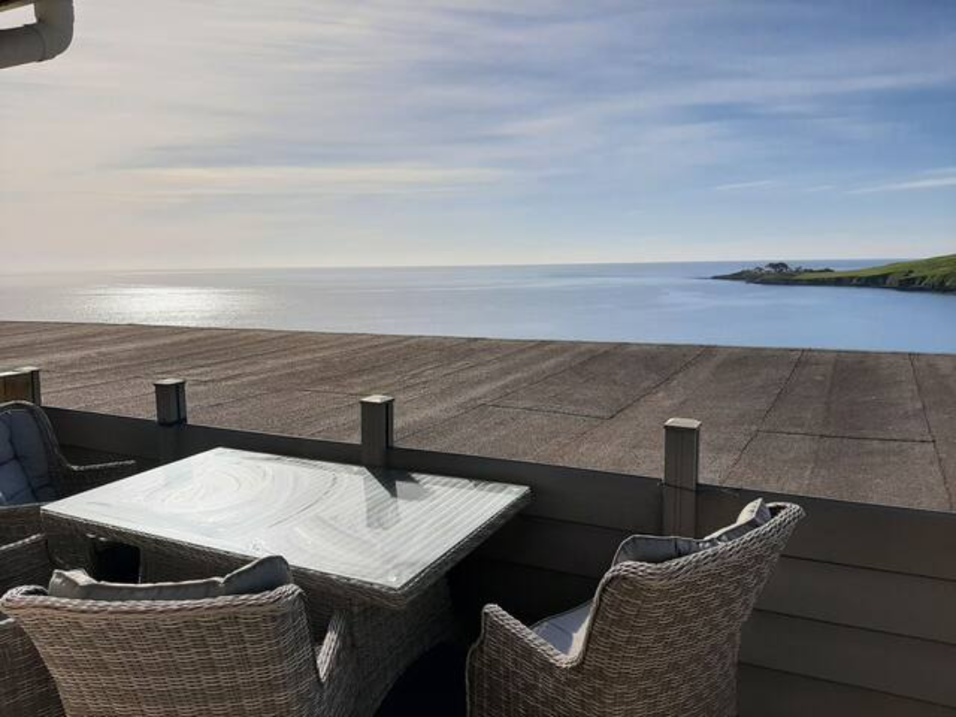 Wow sea views at Treloen Holiday Apartments