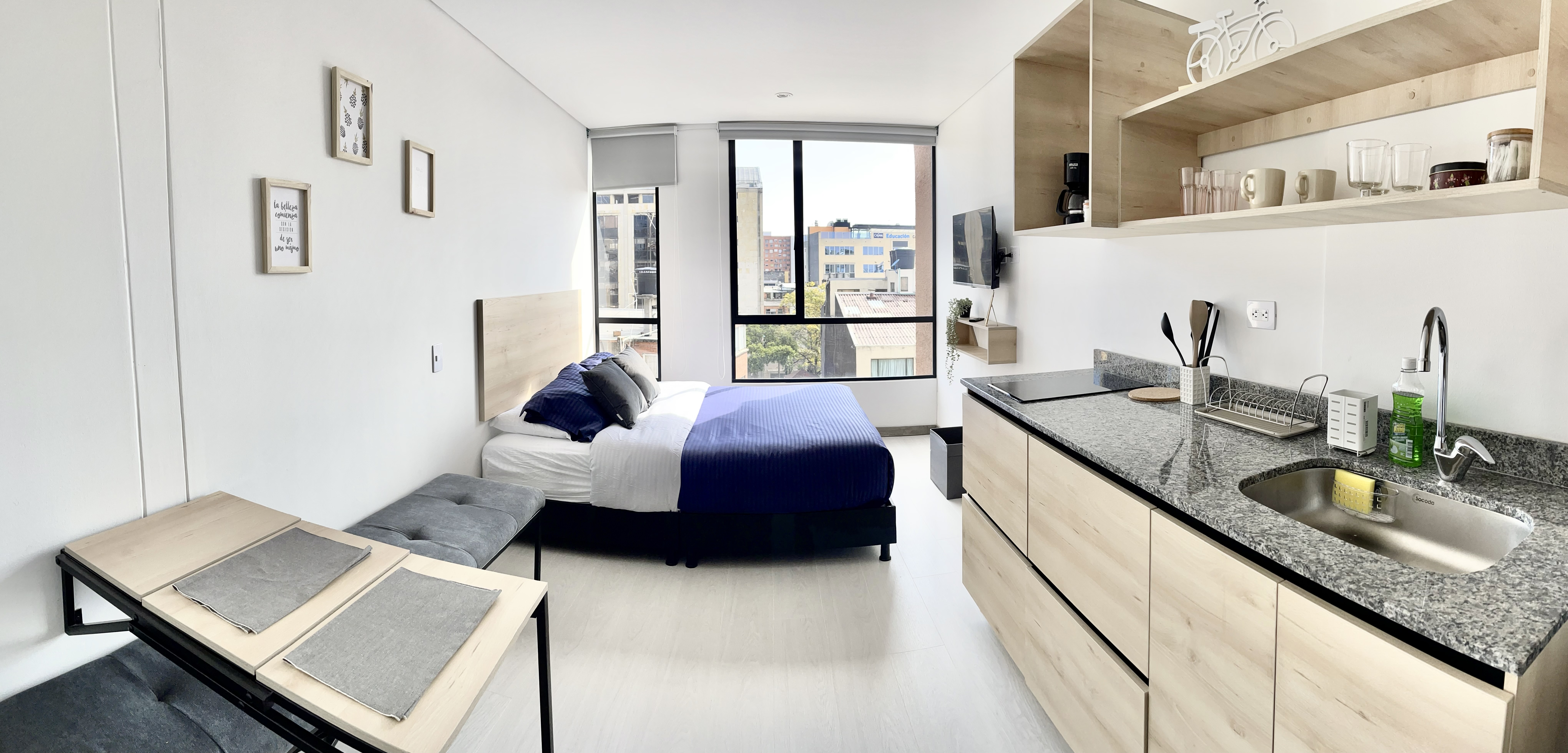Acogedor Loft en Chapinero, Cama Queen in Chapinero, Bogotá