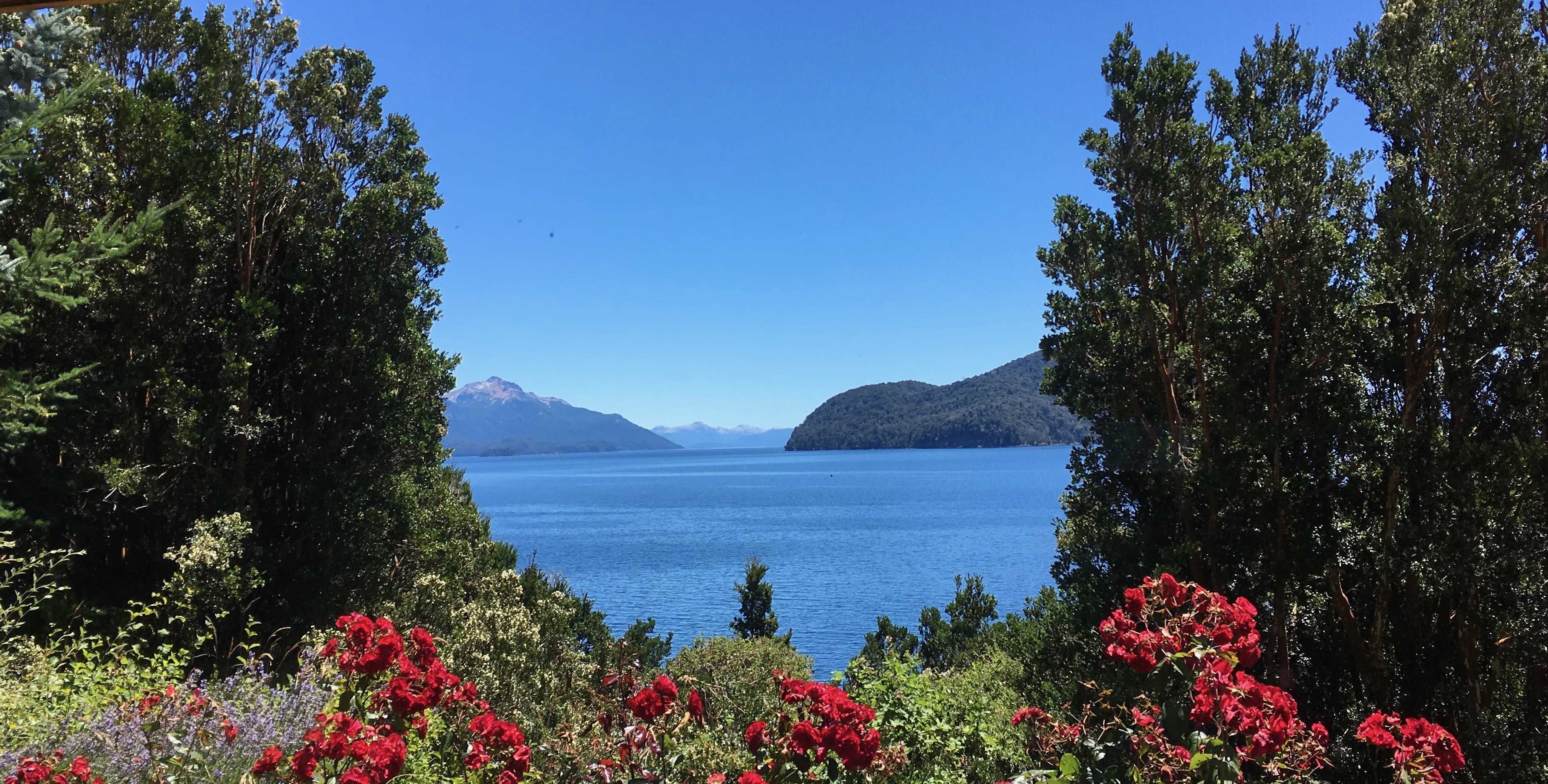 Magic house on Nahuel Huapi shore