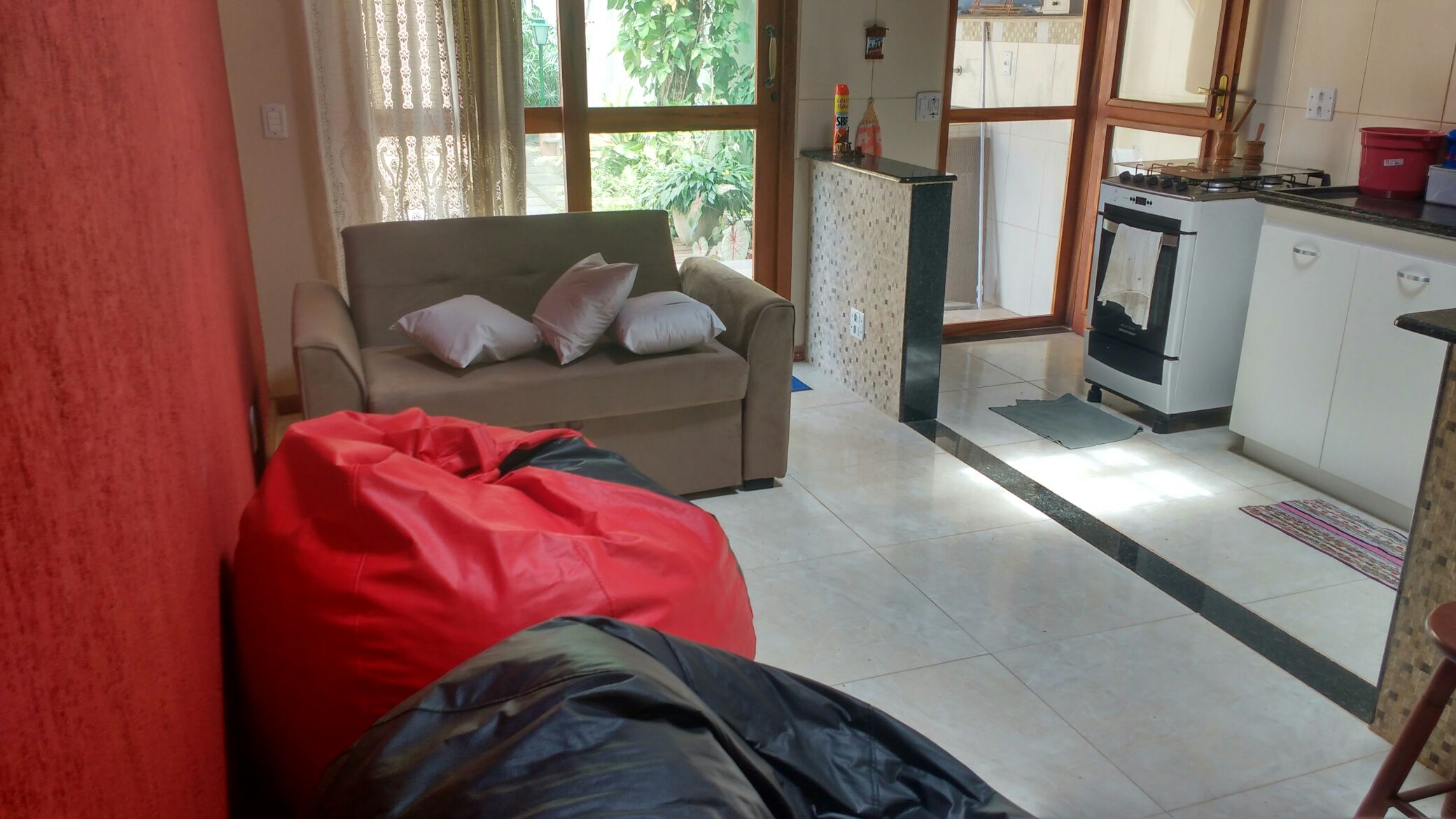 Praia Jabaquara | Casa com A/C, Churrasq and Garagem