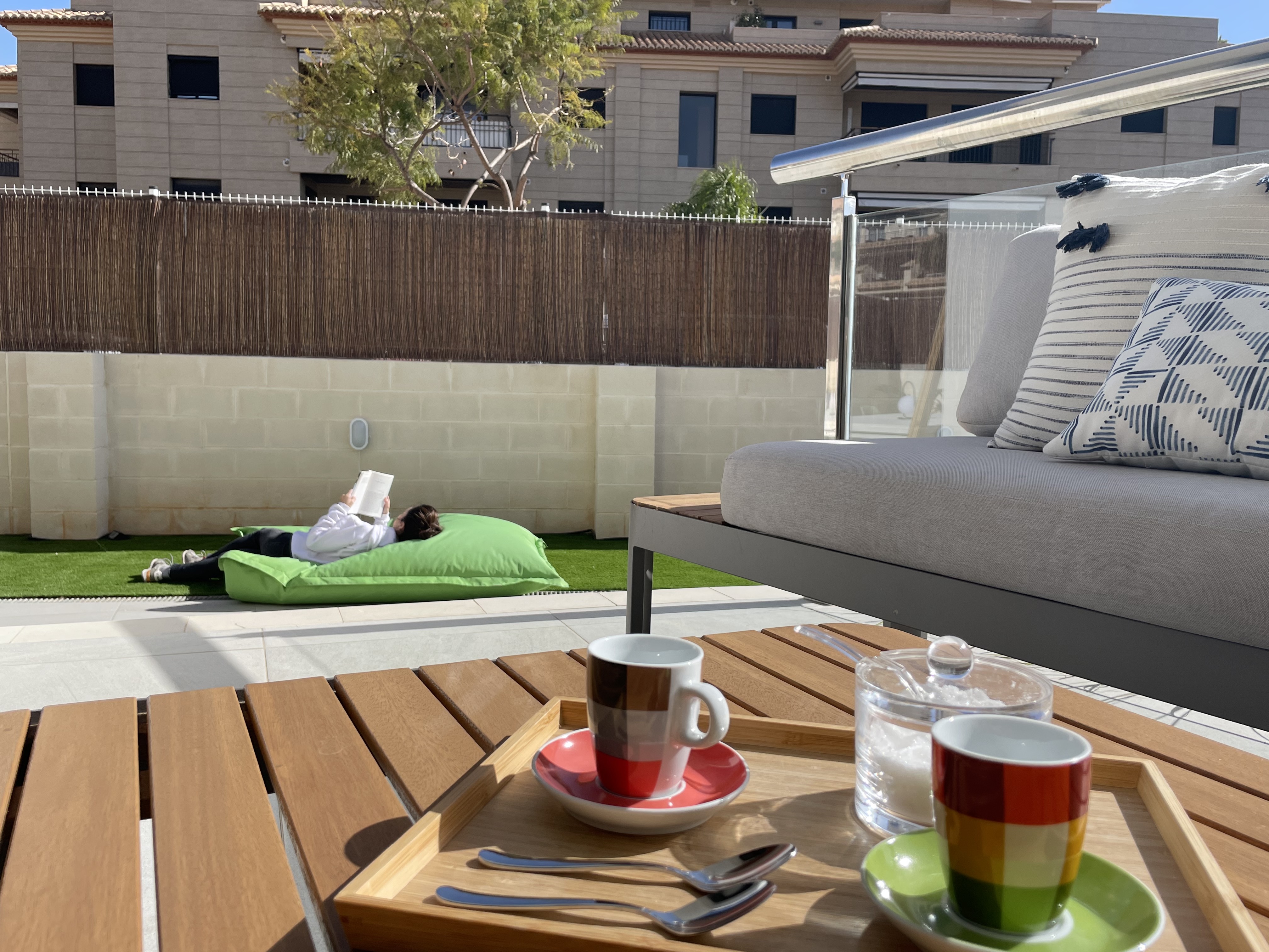 New apartment with private plot