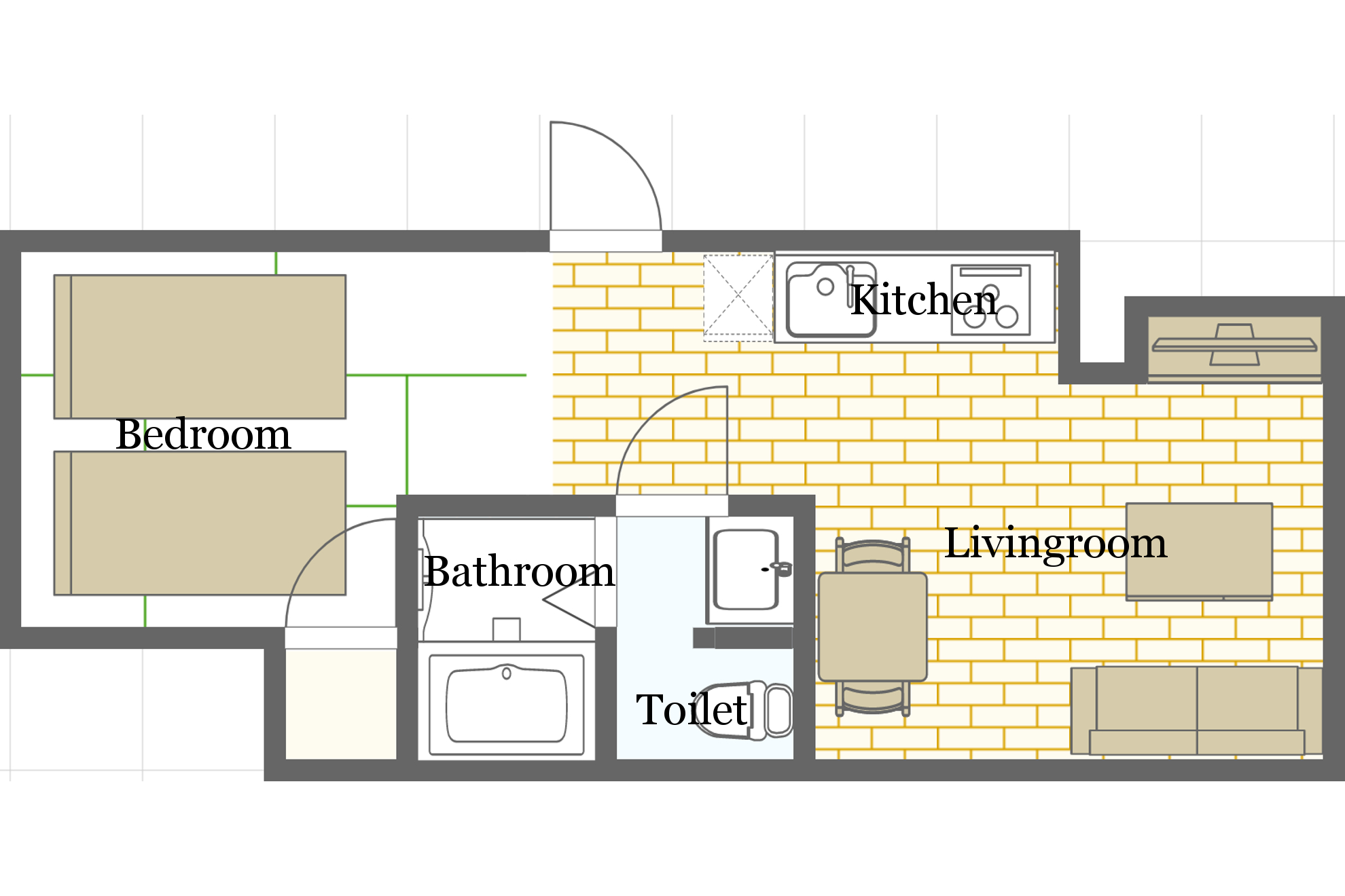 Best location! Japanestay Apartment Hotel Room 1 Apartments for Rent
