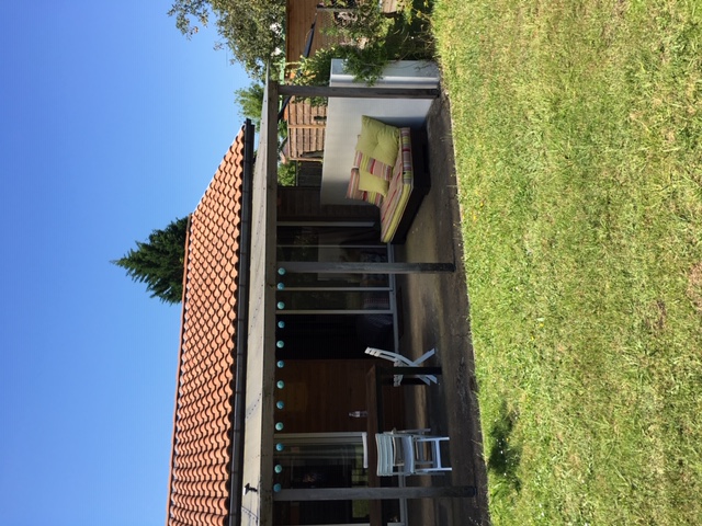 Small summer house with garden