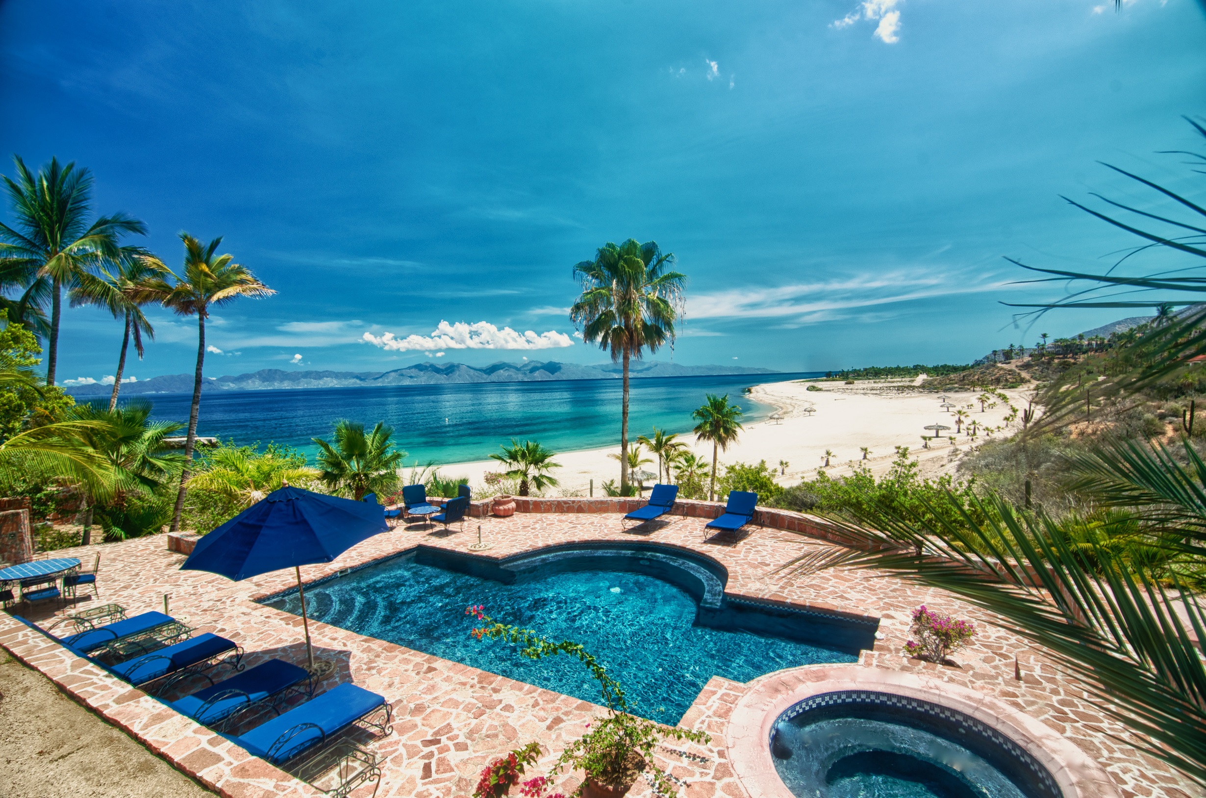 La Paz Baja California Hotels; Luxury Villa w/ Ocean Views in Secluded Resort - Villas for Rent in La