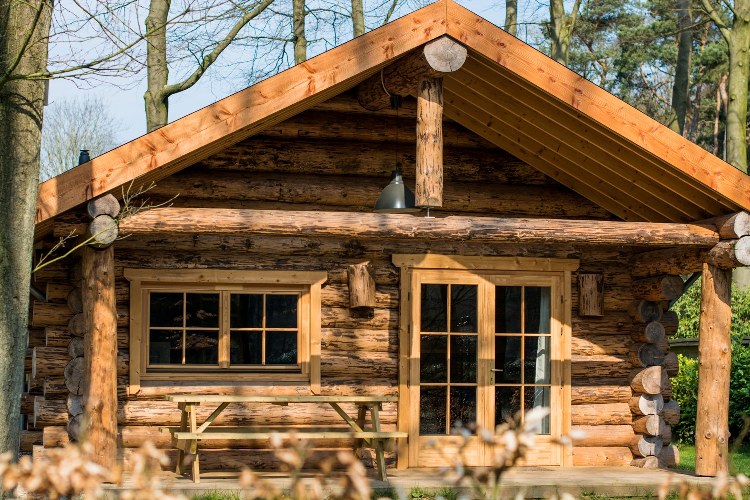 Rondstambungalow met sauna en jacuzzi - Bungalows te Huur in Ermelo