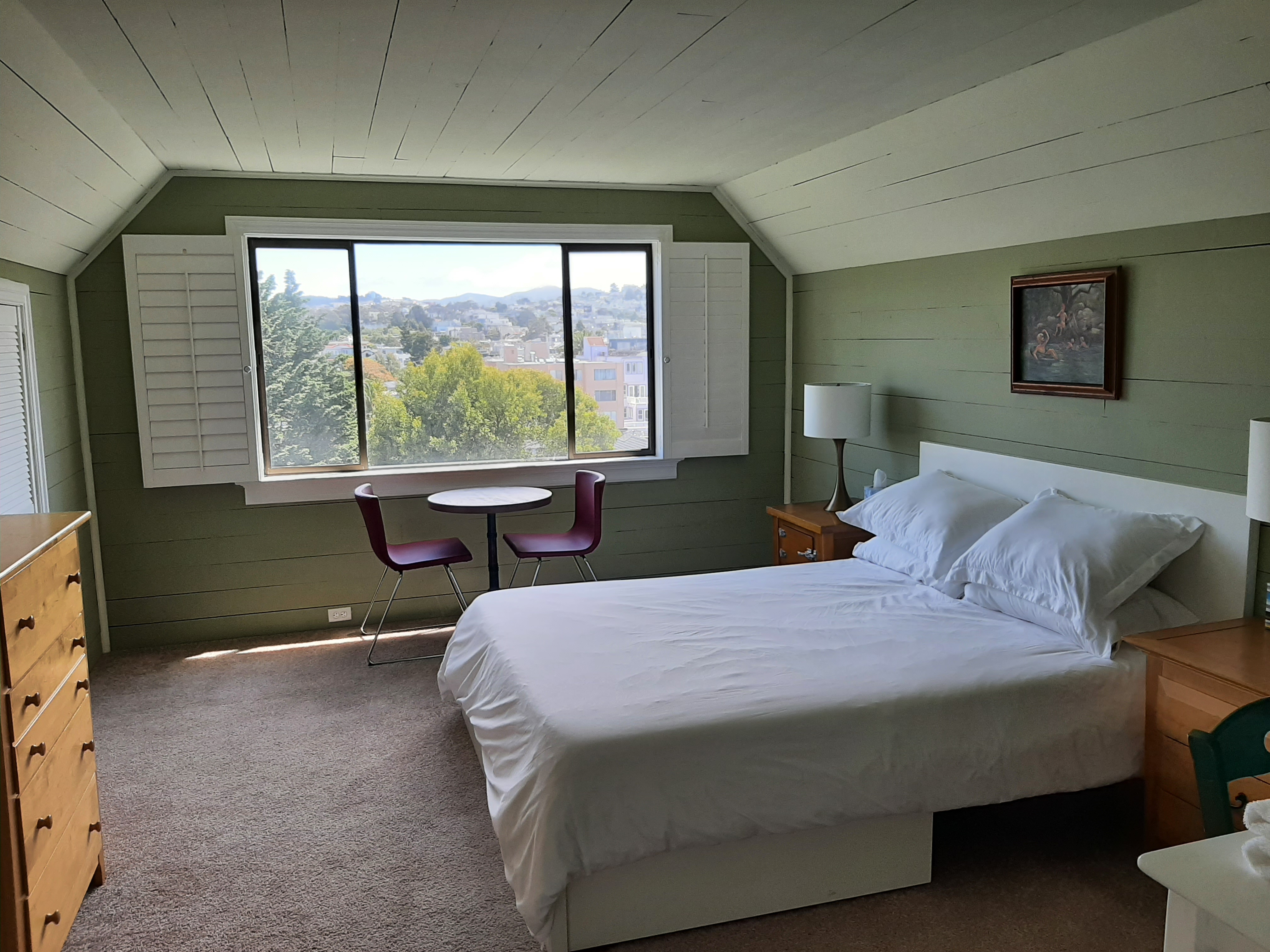 Panoramic View Room in 1890 Noe Valley Victorian