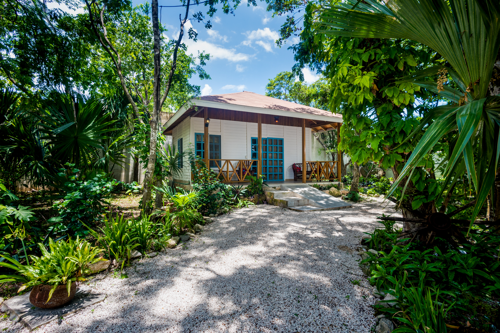 Beautiful Wooden Cottage at Cozumel island.