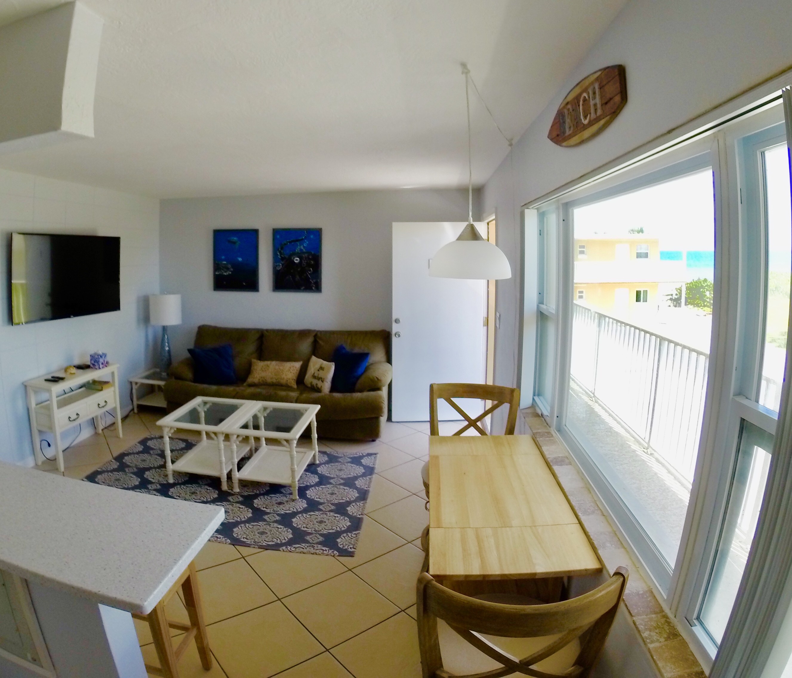 Satellite Beach Condo steps from waves on beach Condominiums for Rent