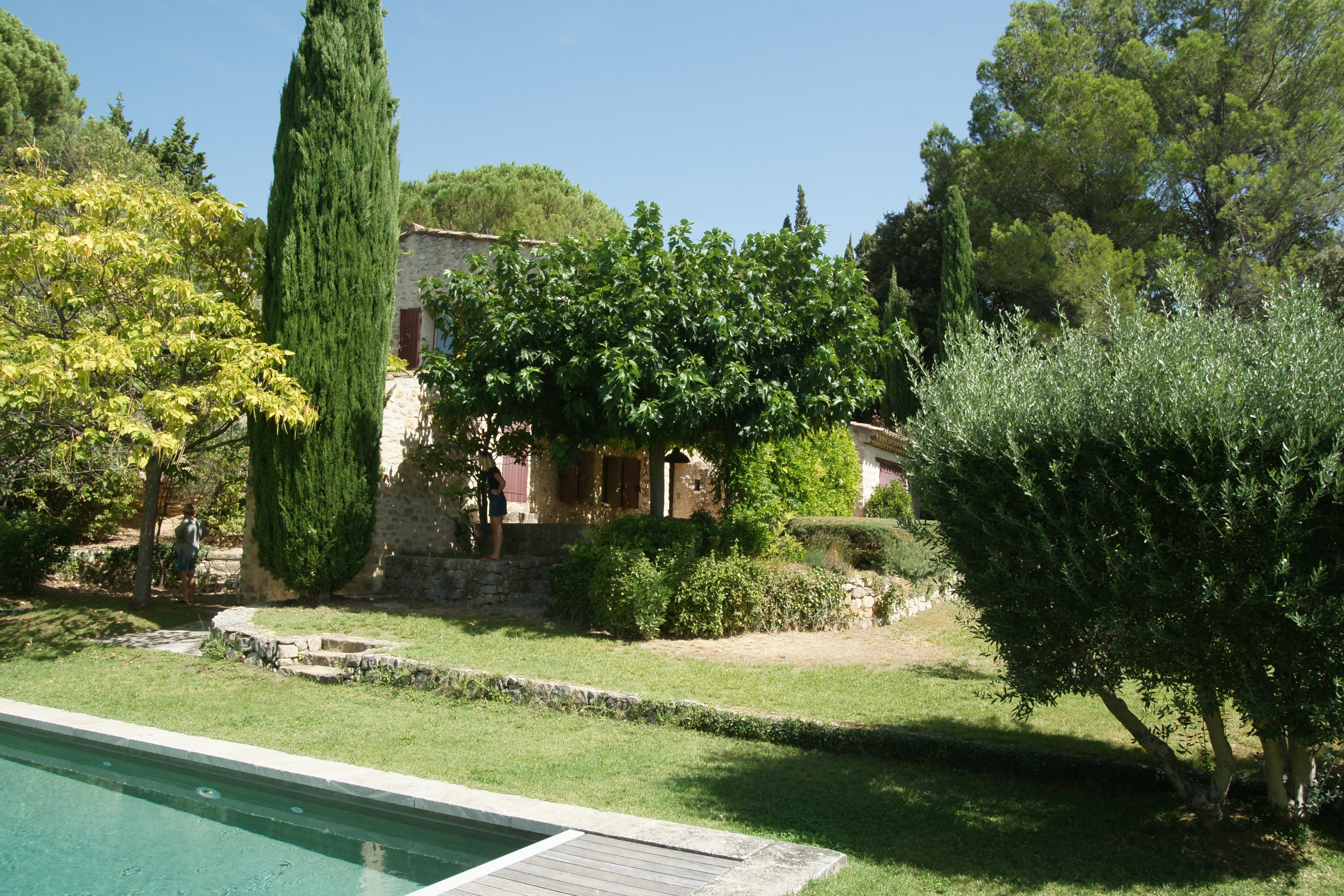 Charming pool house in Lourmarin.
