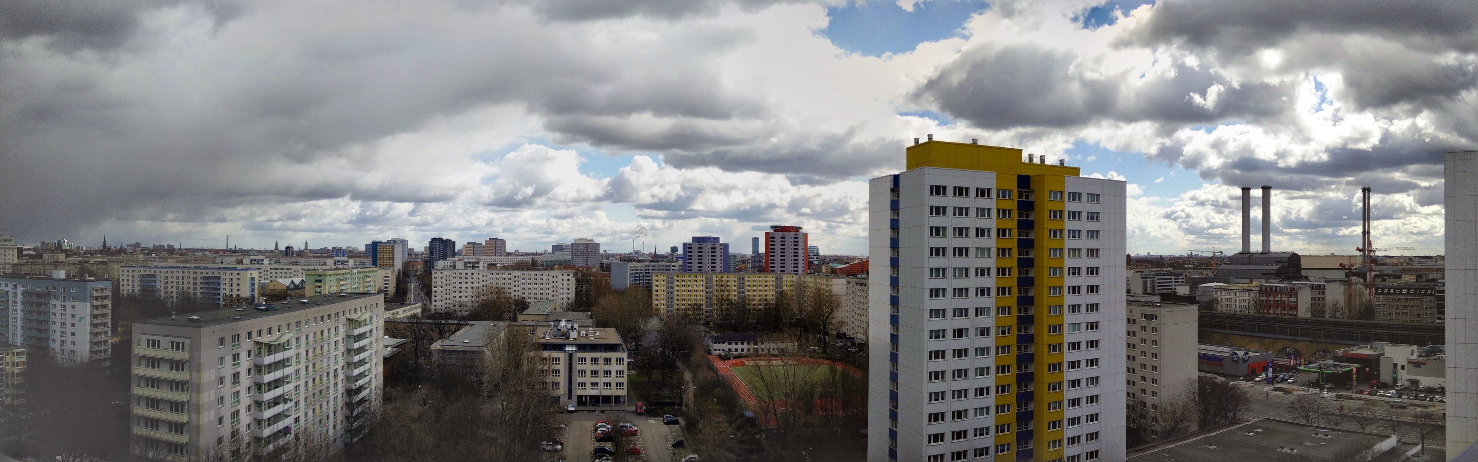 10th floor view over East Berlin's past