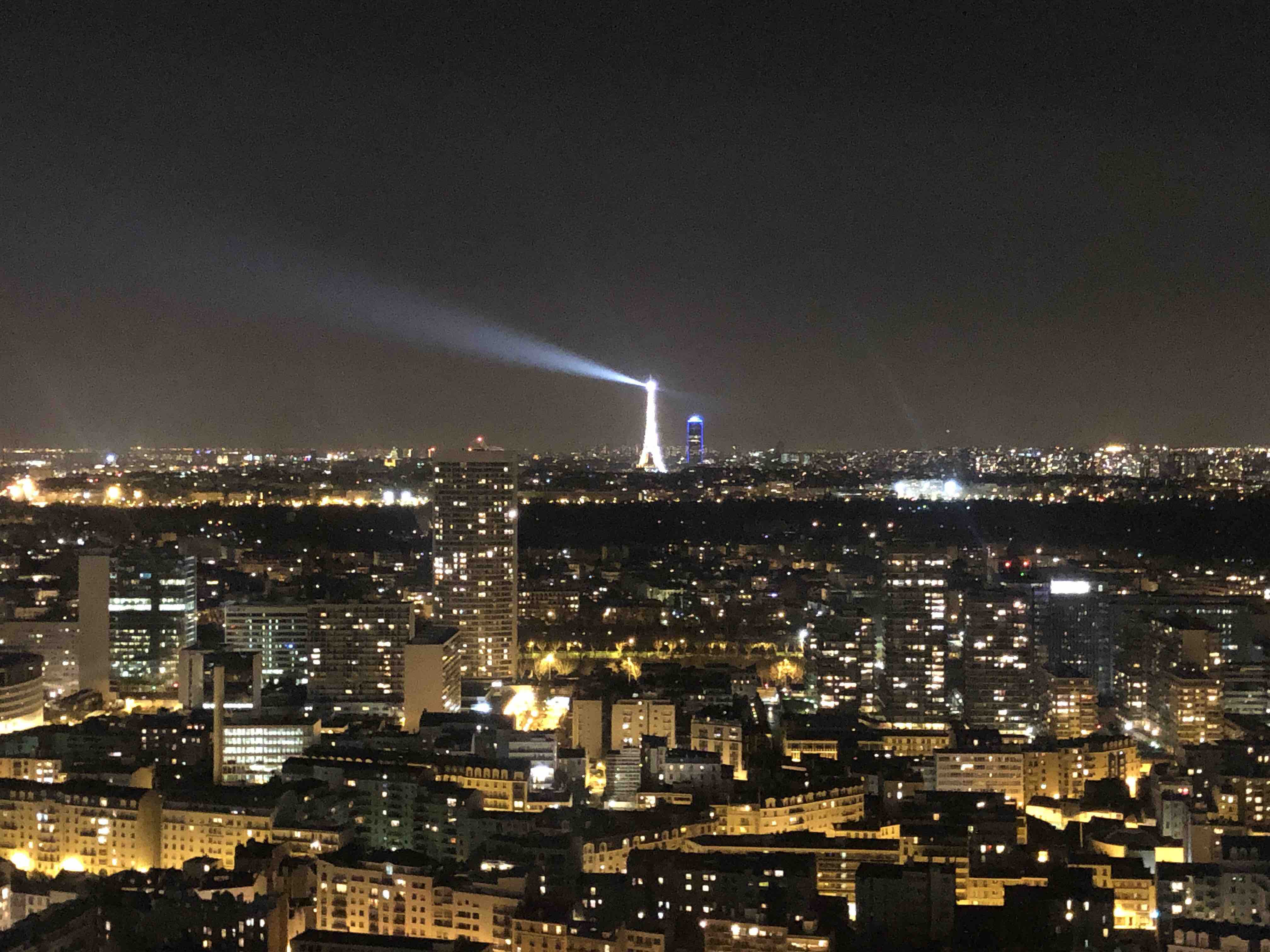 Studio with panoramic views of Paris