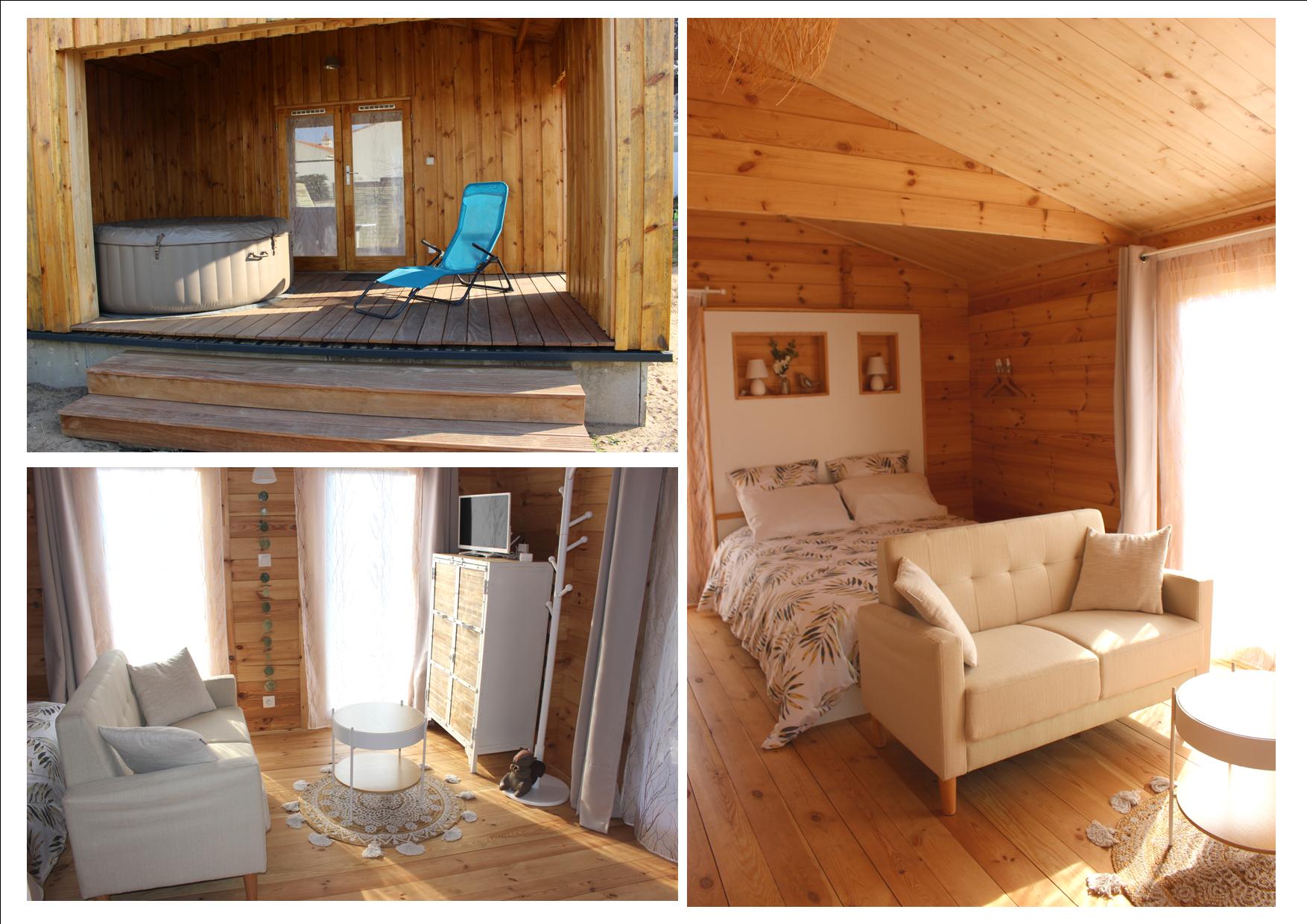 CHALET ESPRIT NATURE WITH JACUZZI FOR 2 PEOPLE