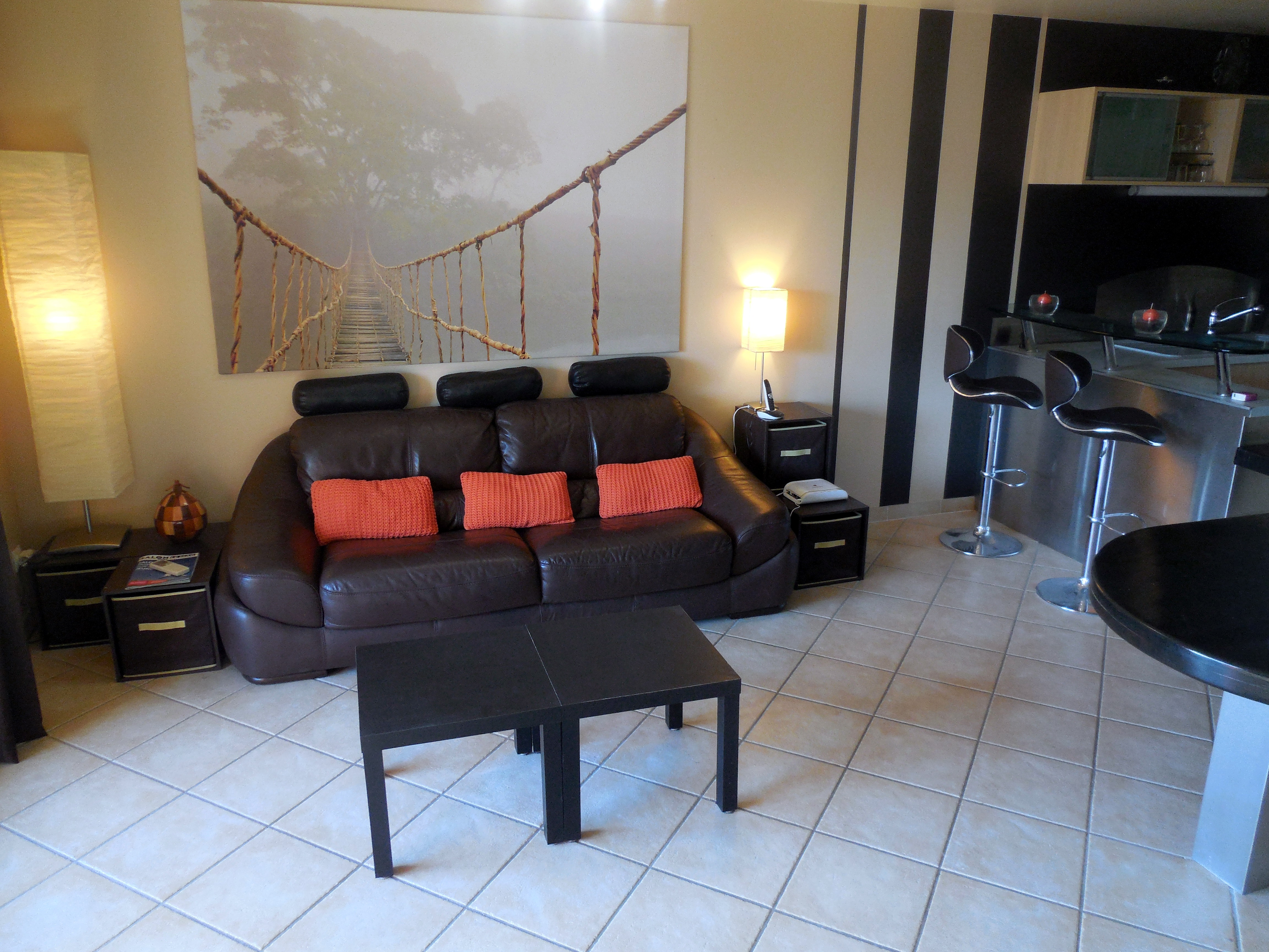 T3 large living room terrace, garage, beautiful service