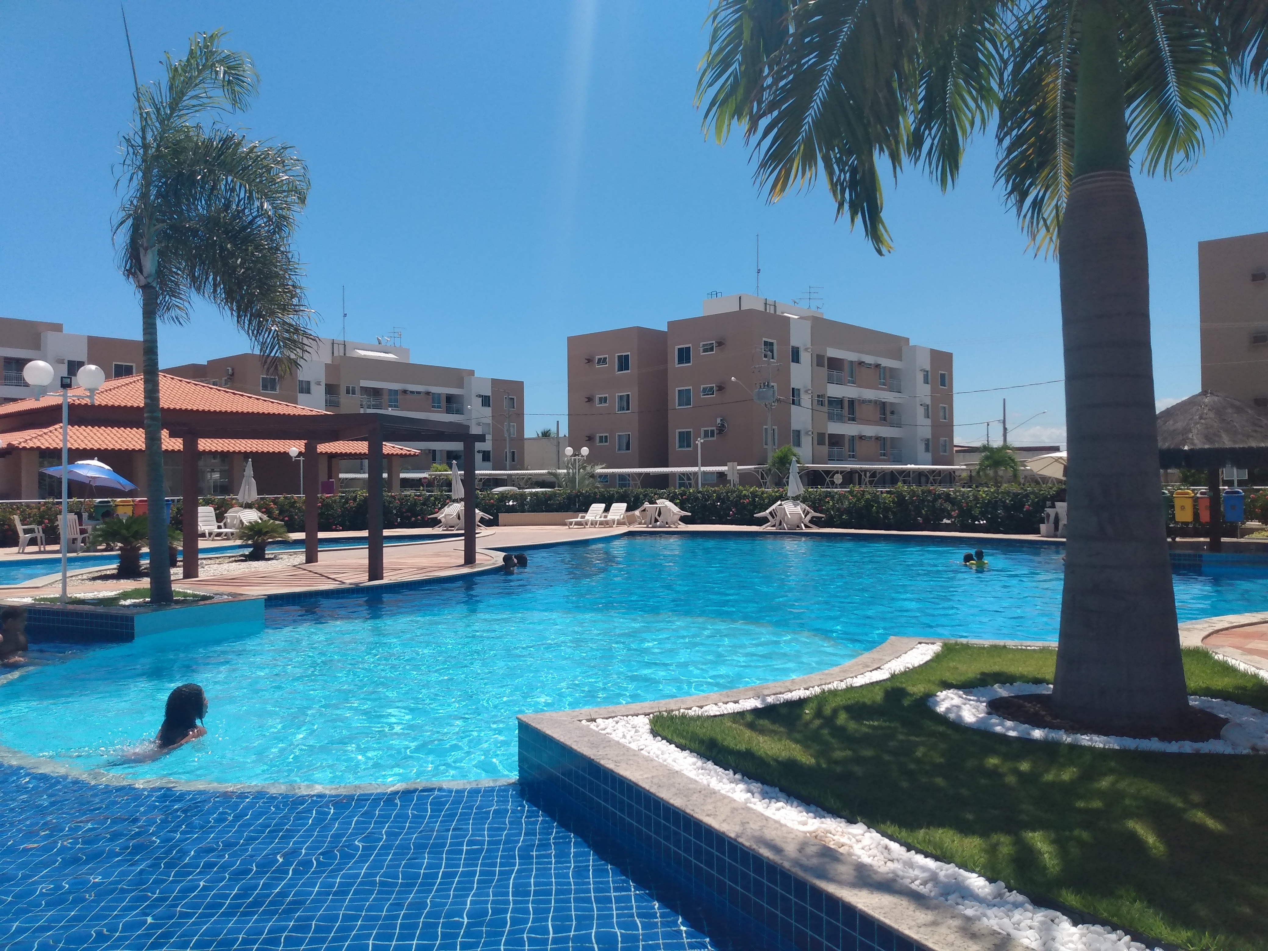 Breezes and coconut trees beach club