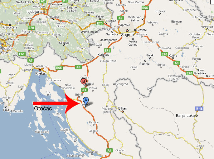 karta otočac Gacka Valley Otocac Sinac Houses For Rent In Sinac Licko Senjska Zupanija Croatia karta otočac