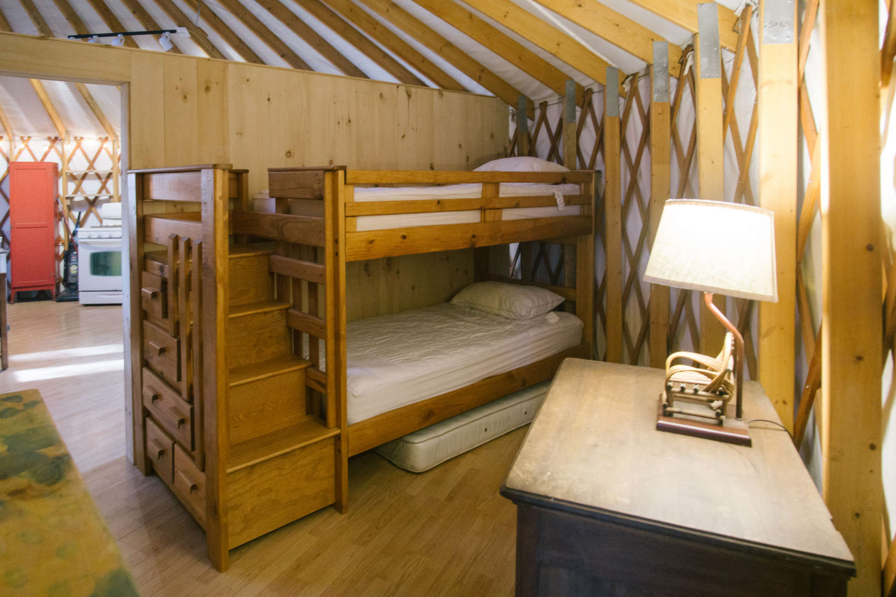 Adirondack Mountain Yurt at Blue Pepper Farm Yurts for Rent in Jay
