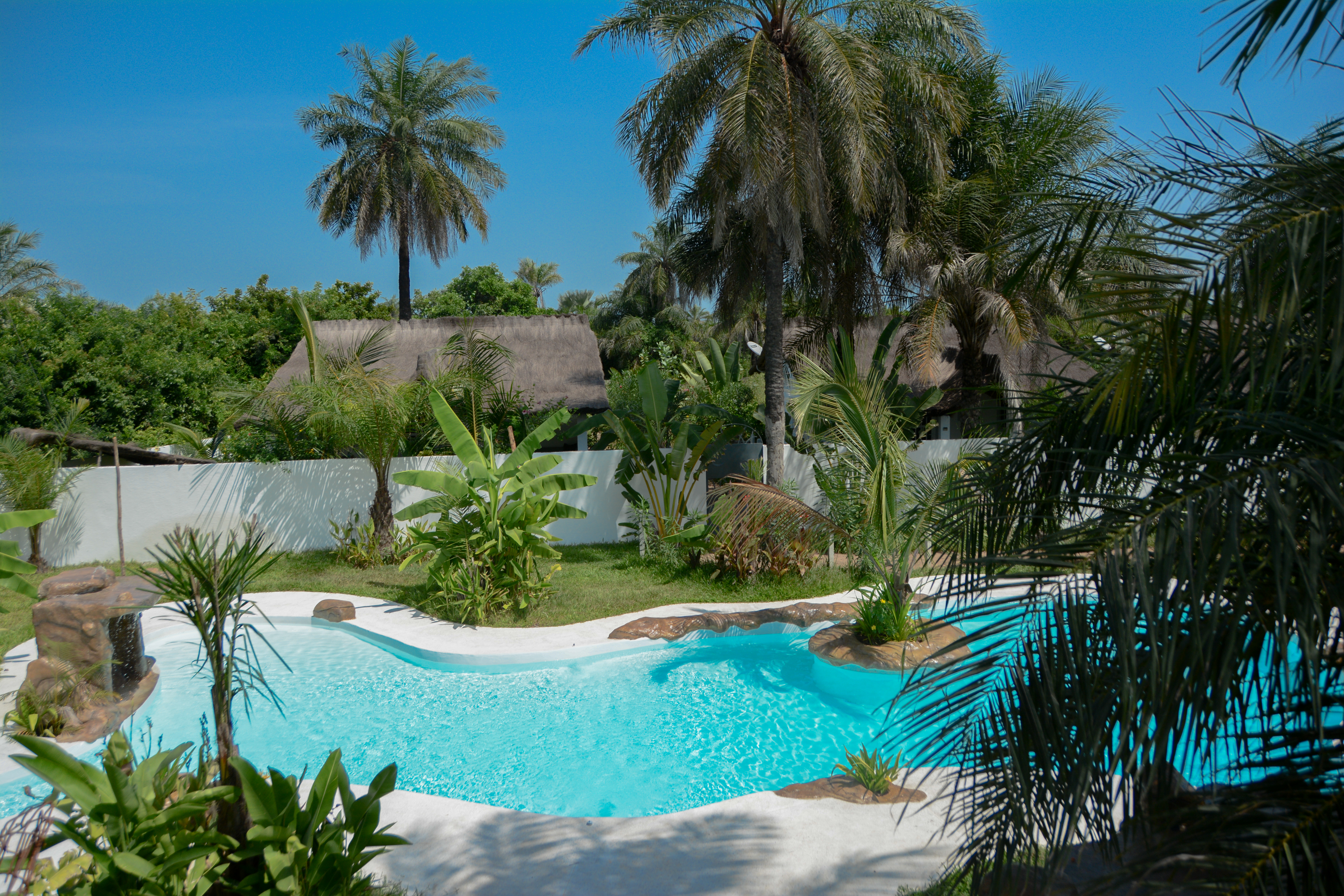 oasis club 1 maison de charme piscine tropicale rumah untuk disewakan di cap skirring senegal