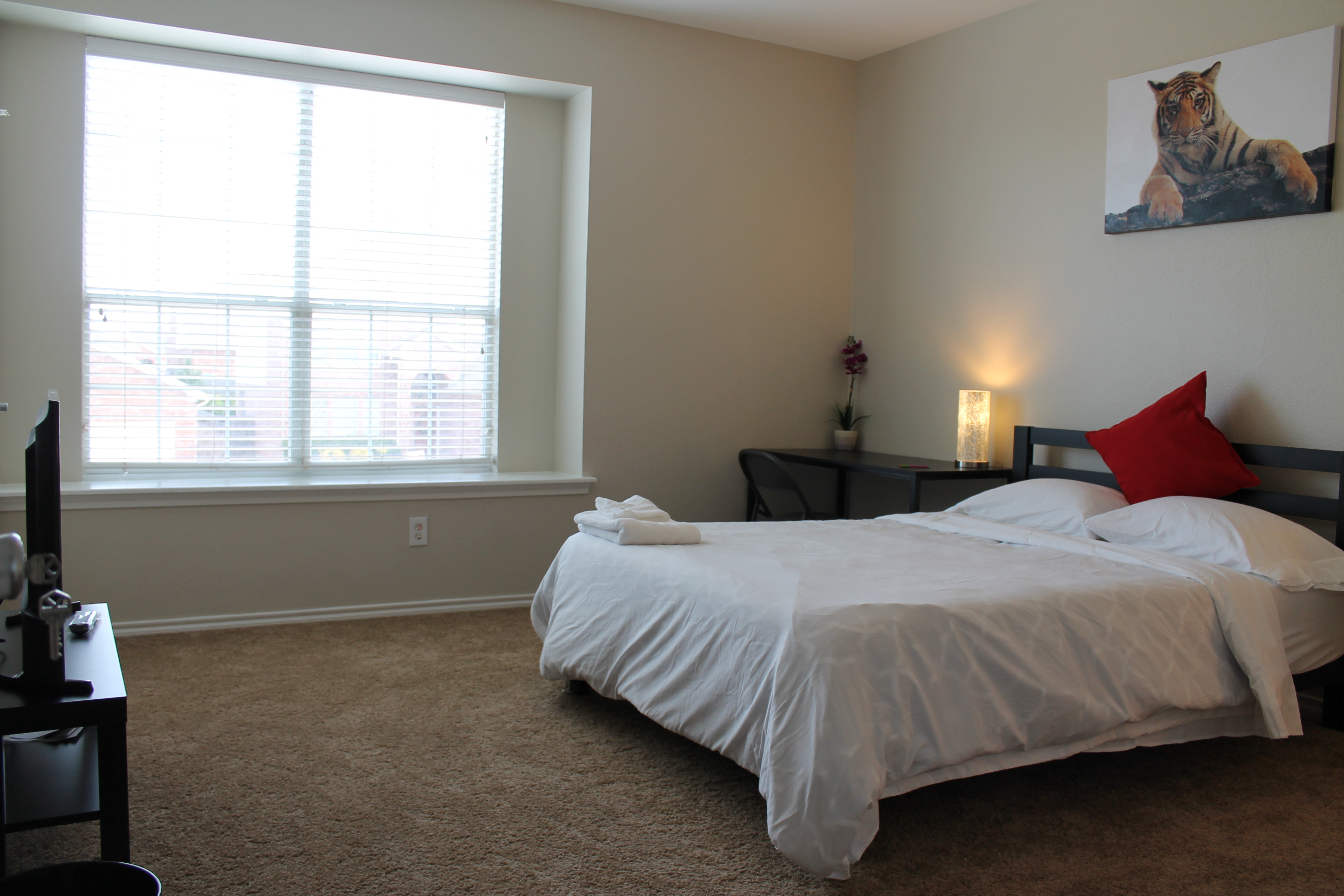 ❤️30 day-Tiger Rm w/ Comfy bed/TV/Kitchen/Laundry in District 7, Fort Worth