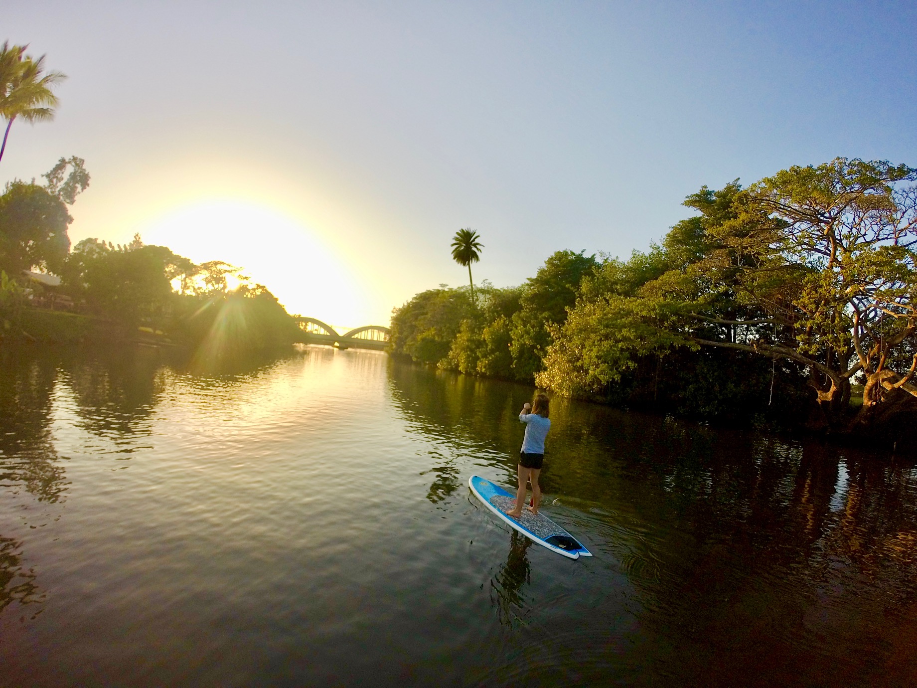 Stand up Paddle, flow on Haleiwa river Airbnb