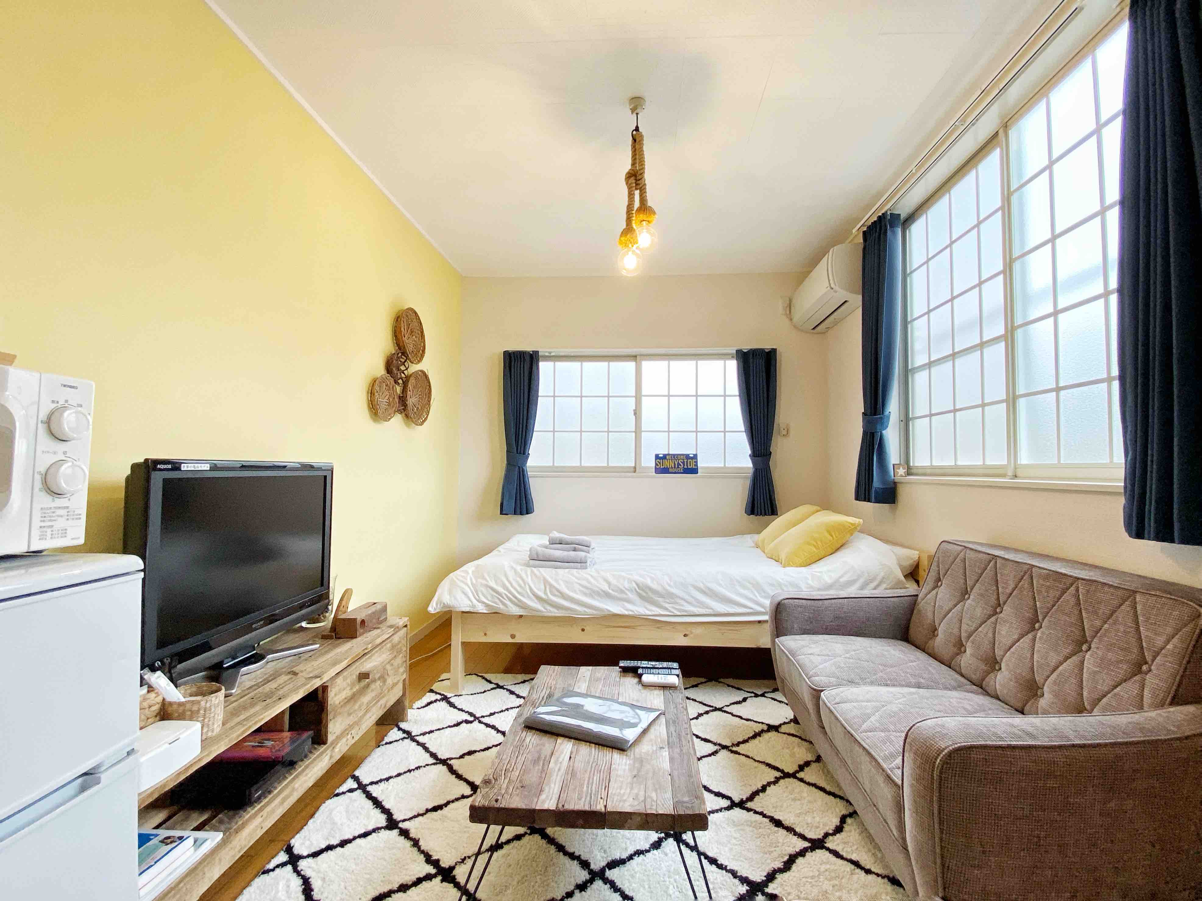 暮らすように滞在する宿 湘南で二人暮らし体験 インテリアとアメニティが評判の宿 02 借りられるサービスアパートメント 藤沢市 神奈川県 日本